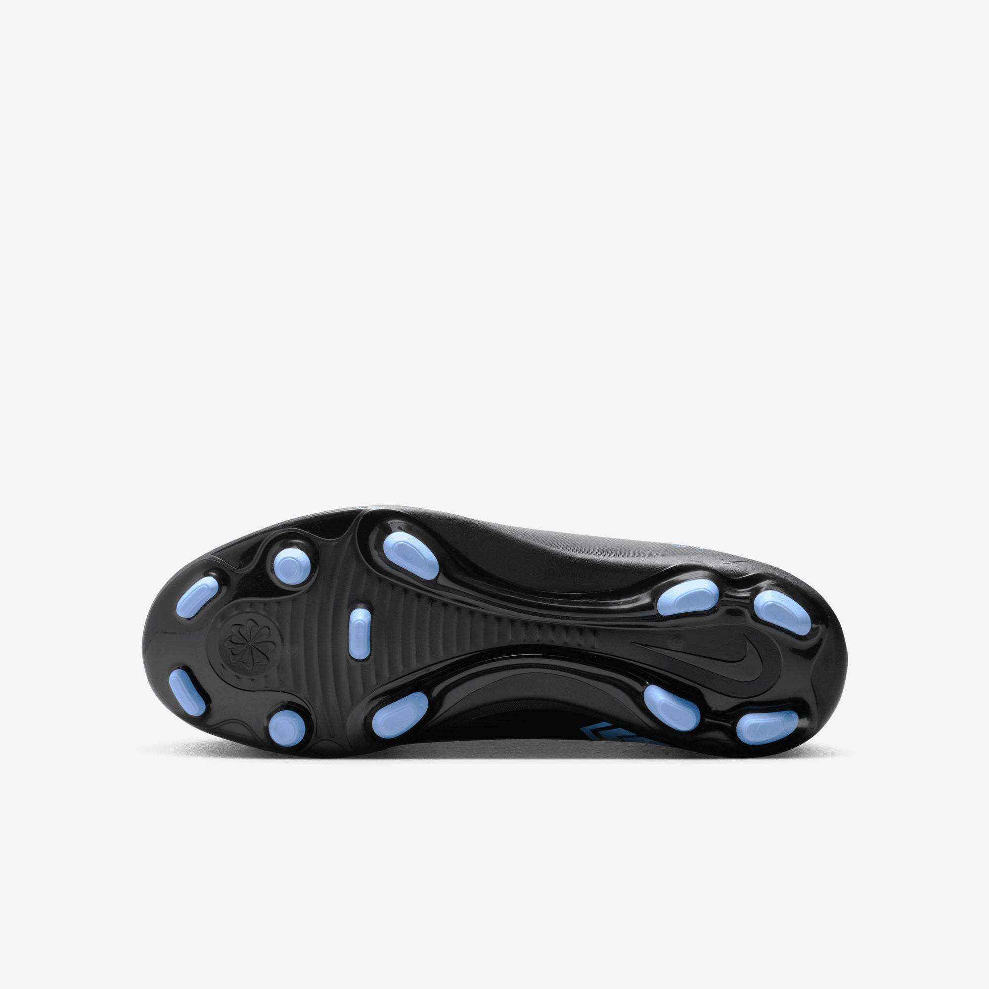 Nike Jr. Mercurial Superfly 10 Club Little/Big Kids' Multi-Ground High-Top Soccer Cleats - Black/Ice Blue