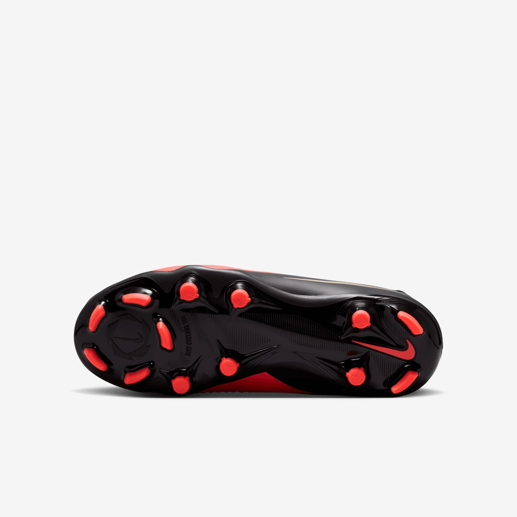 Nike Jr. Phantom 6 High Academy Big Kids' Multi-Ground Soccer Cleats - Bright Crimson/Black-Bright Crimson