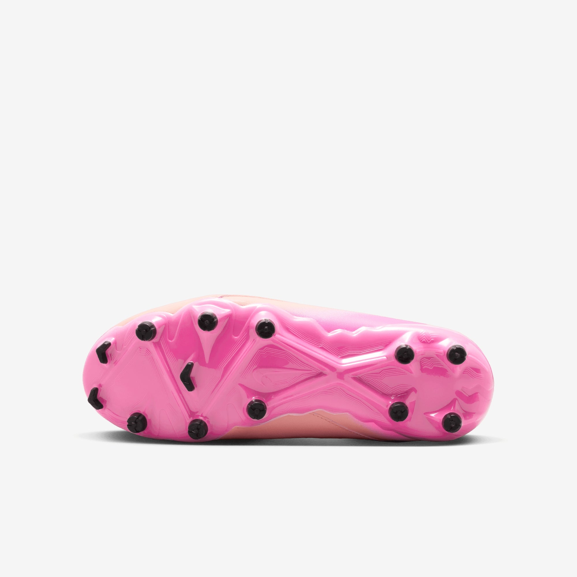 Nike Jr. Phantom Luna 2 Academy Little/Big Kids' MG High-Top Soccer Cleats - Crimson Tint/Black-Pink Blast