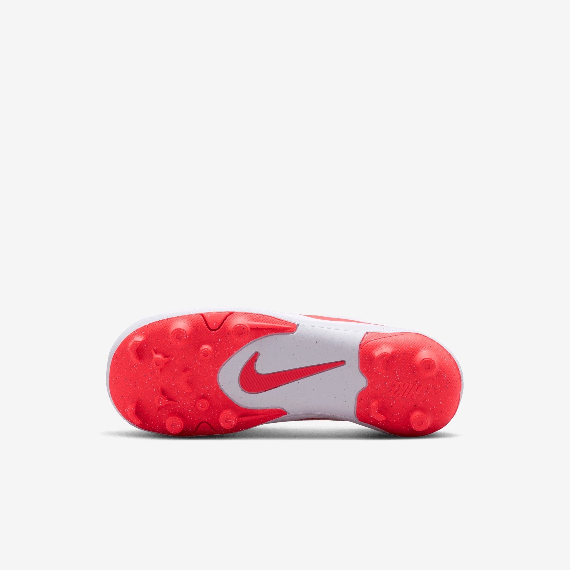 Nike Jr. Tiempo Maestro Club Little Kids' Multi-Ground Low-Top Soccer Cleats - White/Blur-Bright Crimson