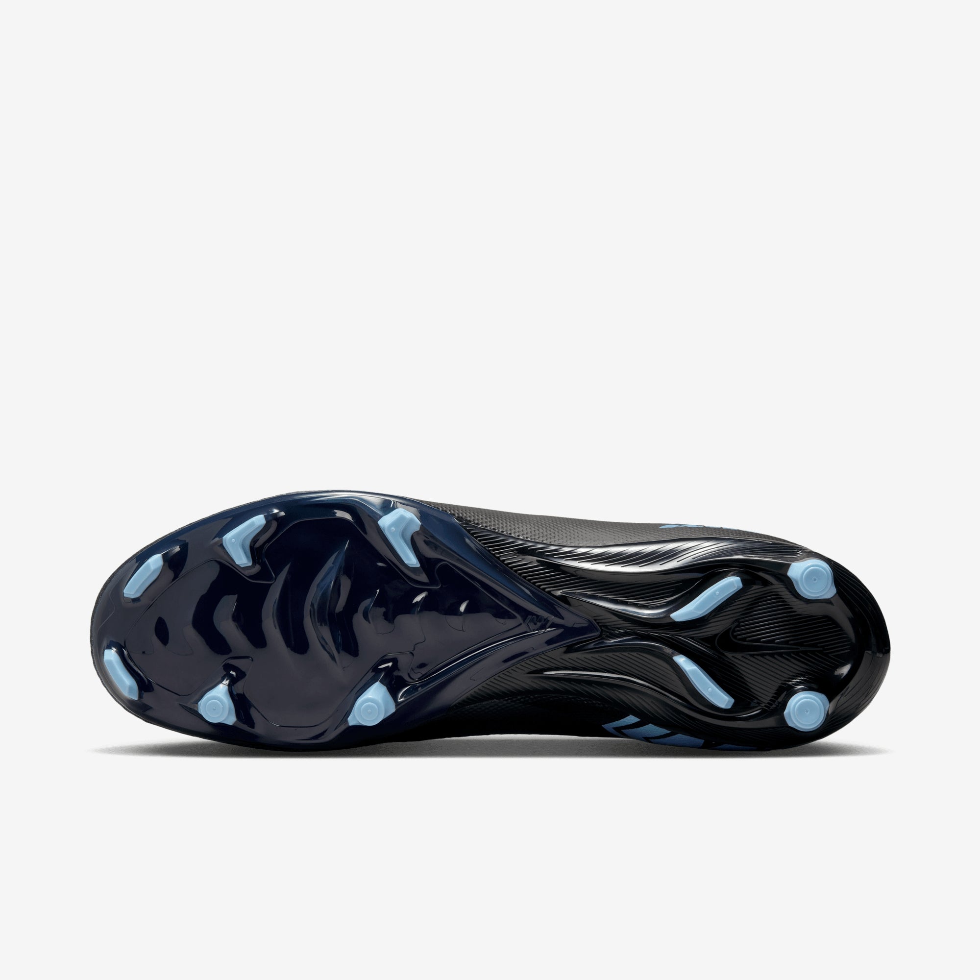 Nike Mercurial Superfly 10 Academy Multi-Ground High-Top Soccer Cleats - Black/Ice Blue