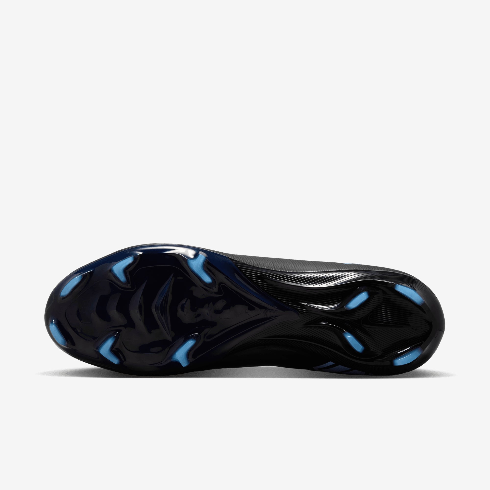 Nike Mercurial Superfly 10 Pro Firm-Ground High-Top Soccer Cleats - Black/Ice Blue