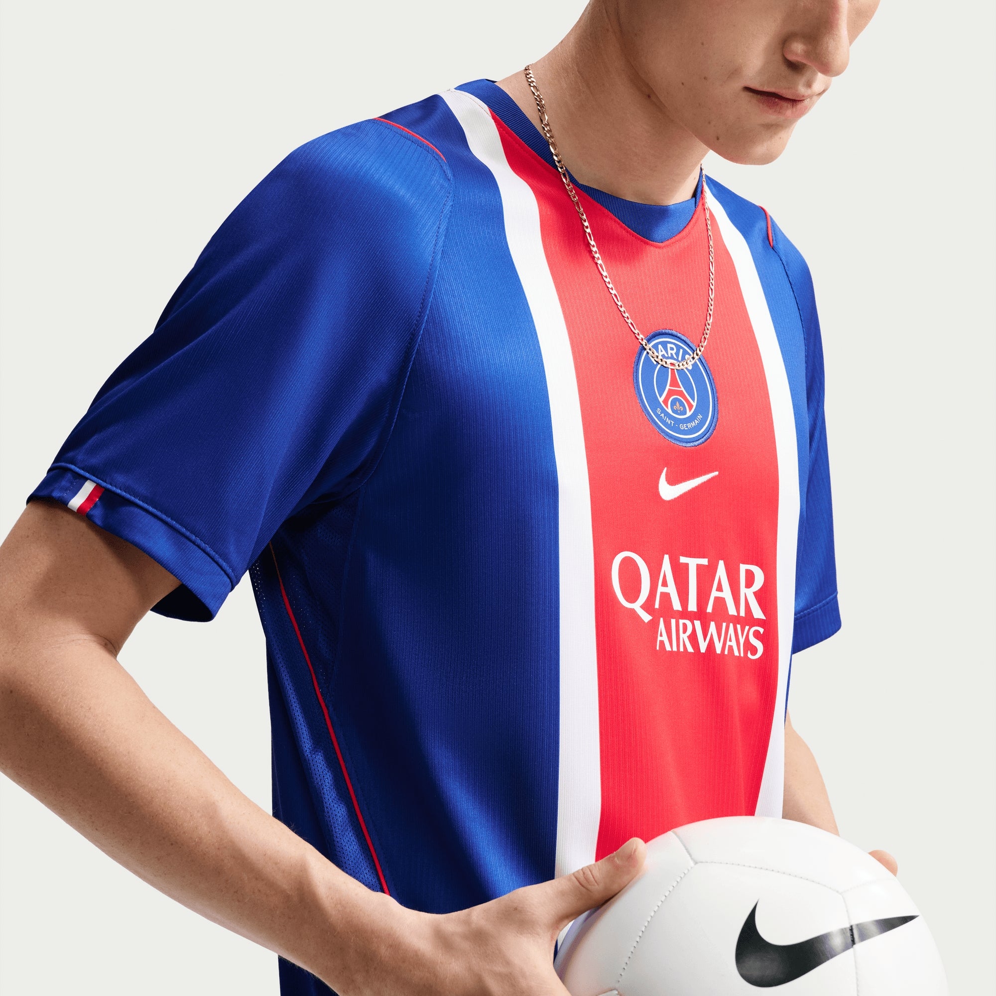 Nike Paris Saint-Germain 2026/27 Stadium Home Men's Dri-FIT Soccer Repica Jersey - Old Royal/White/University Red/White