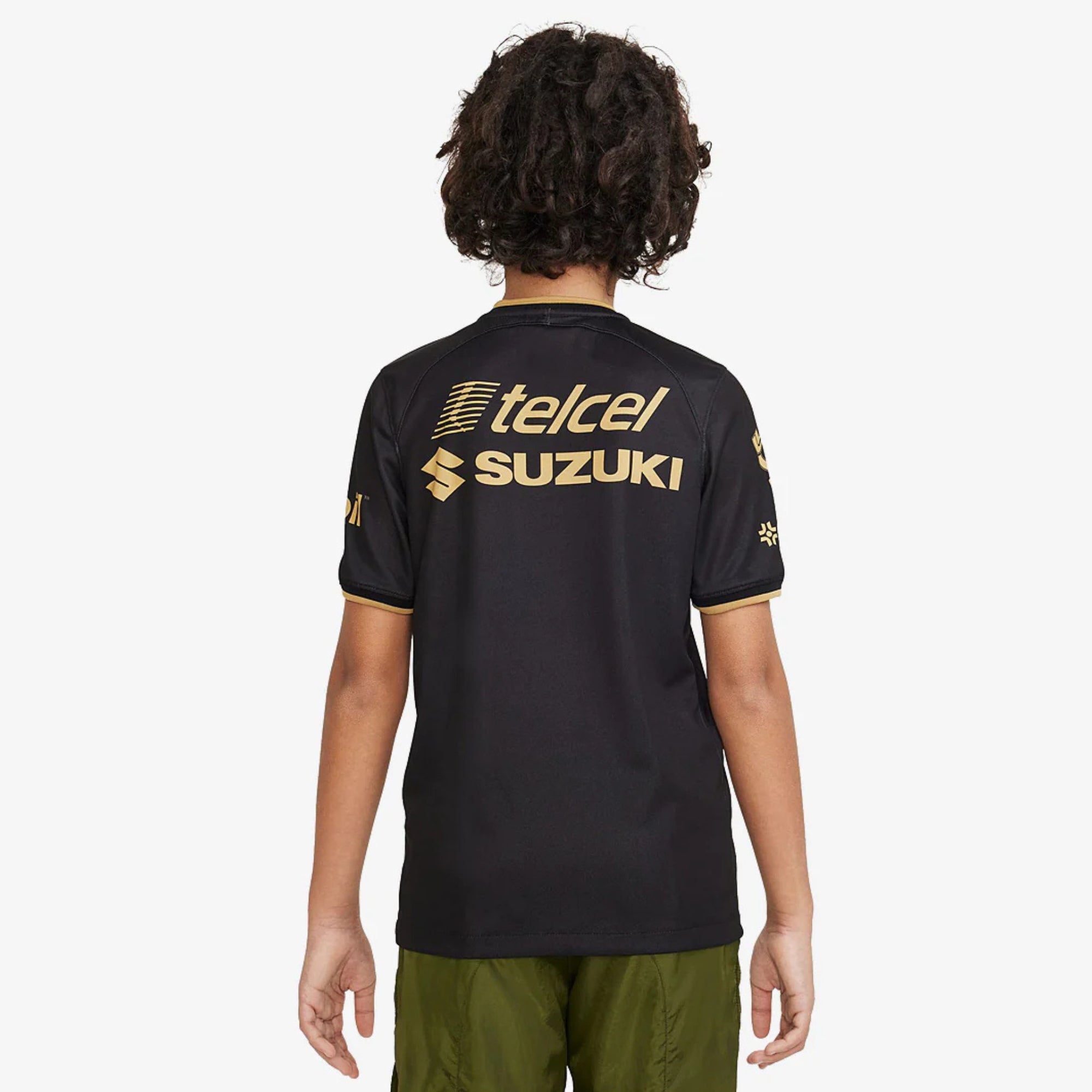 Nike Pumas UNAM 2022/23 Stadium Third Big Kids' Dri-FIT Soccer Replica Jersey - Black/Truly Gold/Truly Gold