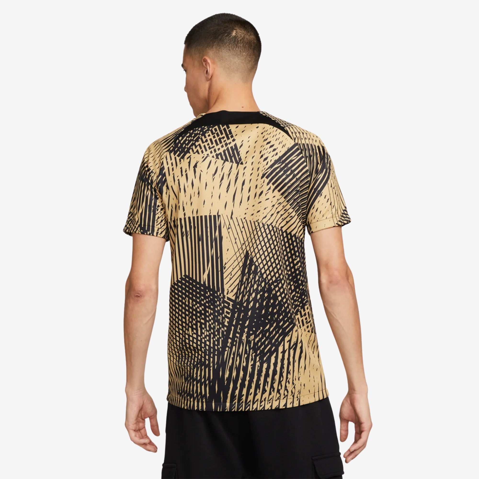 Nike Pumas UNAM Pre-Match Men's Soccer Jersey - Black/Truly Gold/White