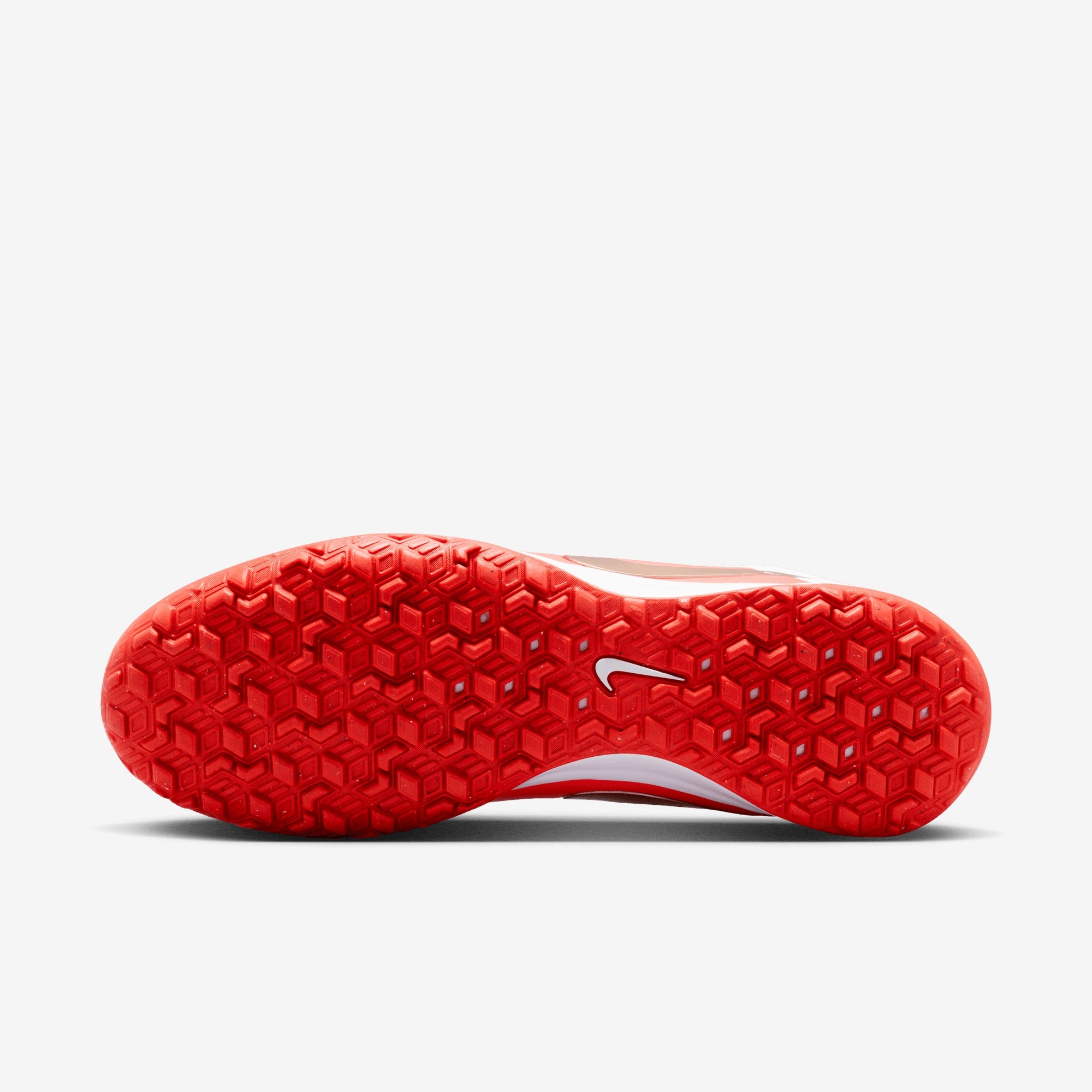 Nike Tiempo Maestro Academy Turf Low-Top Soccer Shoes - White/Blur-Bright Crimson