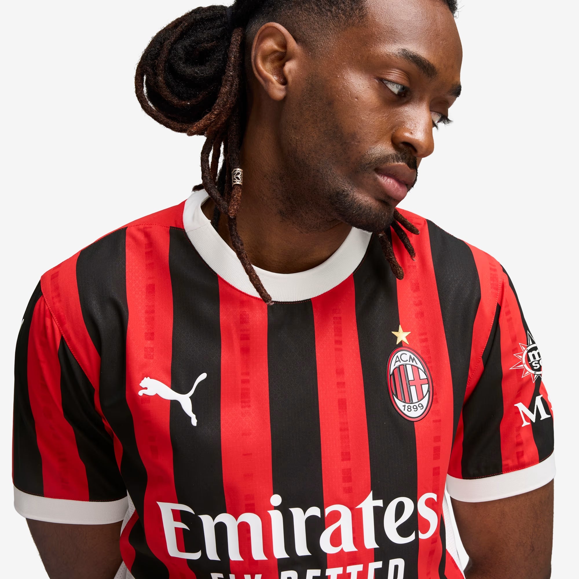 PUMA AC Milan 2024/25 Match Home Men's dryCELL Soccer Authentic Jersey - For All Time Red-PUMA Black