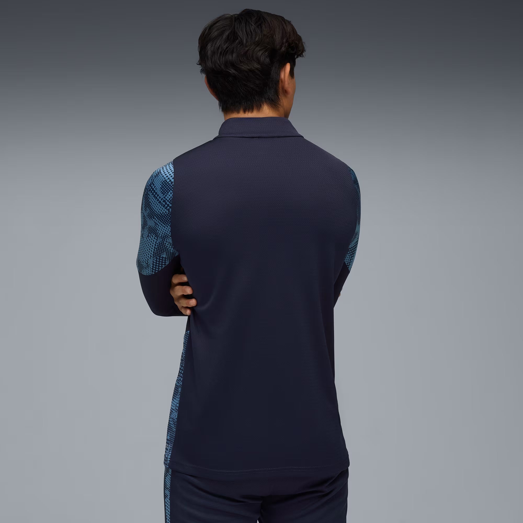 PUMA Chivas Men's Full-Zip Soccer Training Jacket - PUMA Navy-PUMA Silver