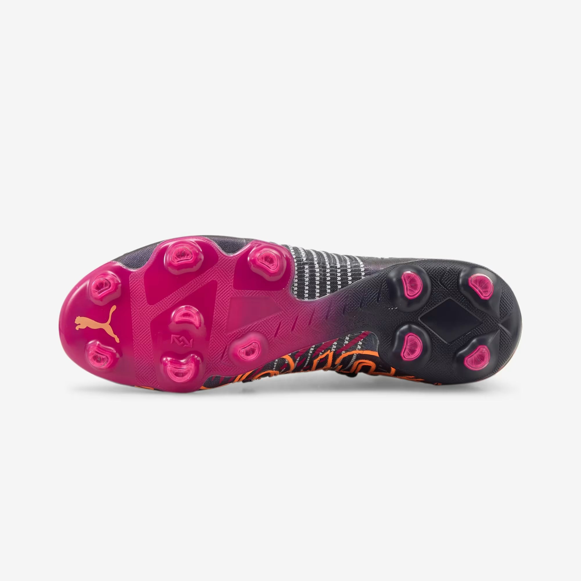 PUMA FUTURE 1.2 Firm/Artificial-Ground Low-Top Soccer Cleats - Parisian Night-Neon Citrus-Festival Fuchsia