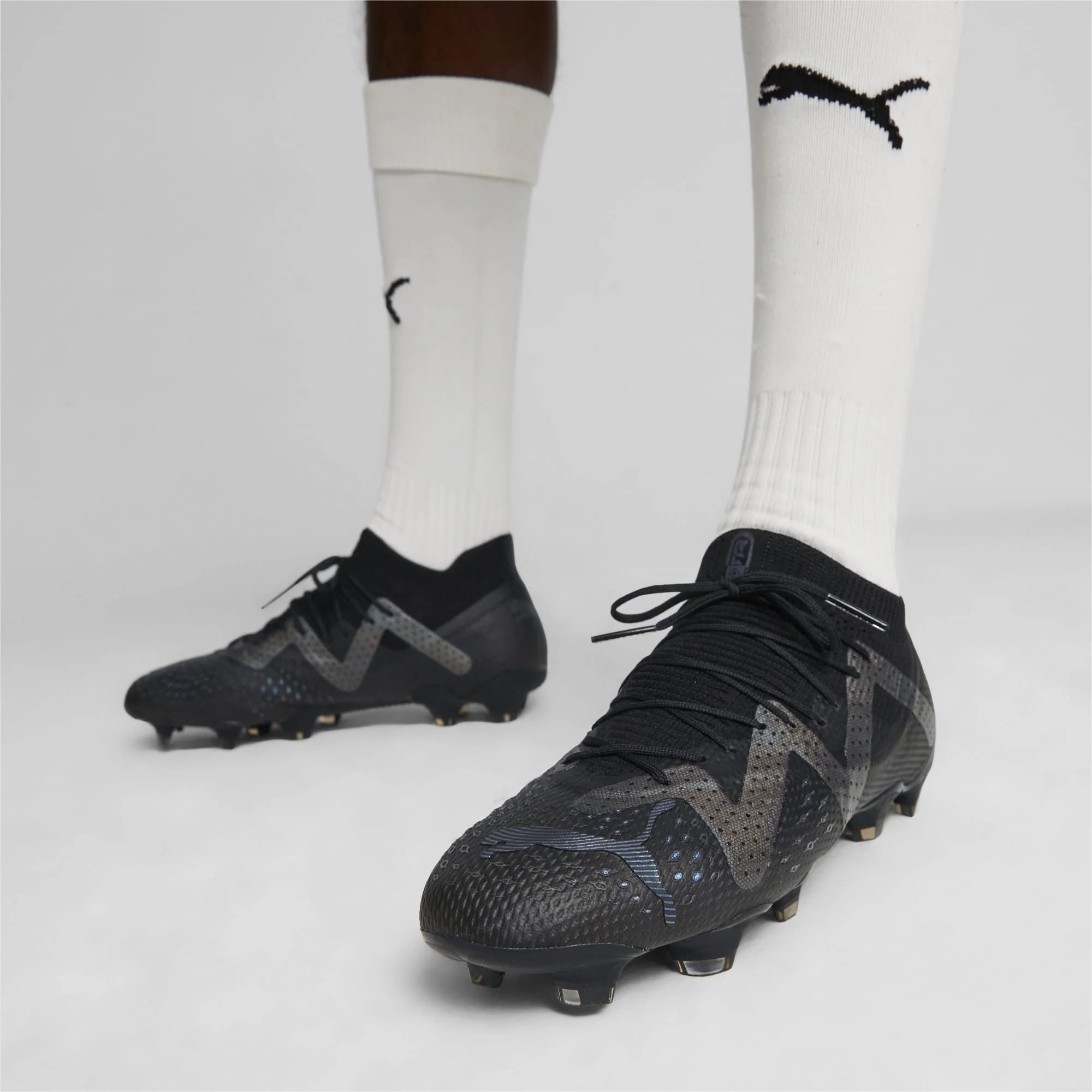PUMA FUTURE ULTIMATE Firm/Artificial-Ground Low-Top Soccer Cleats - PUMA Black-Asphalt