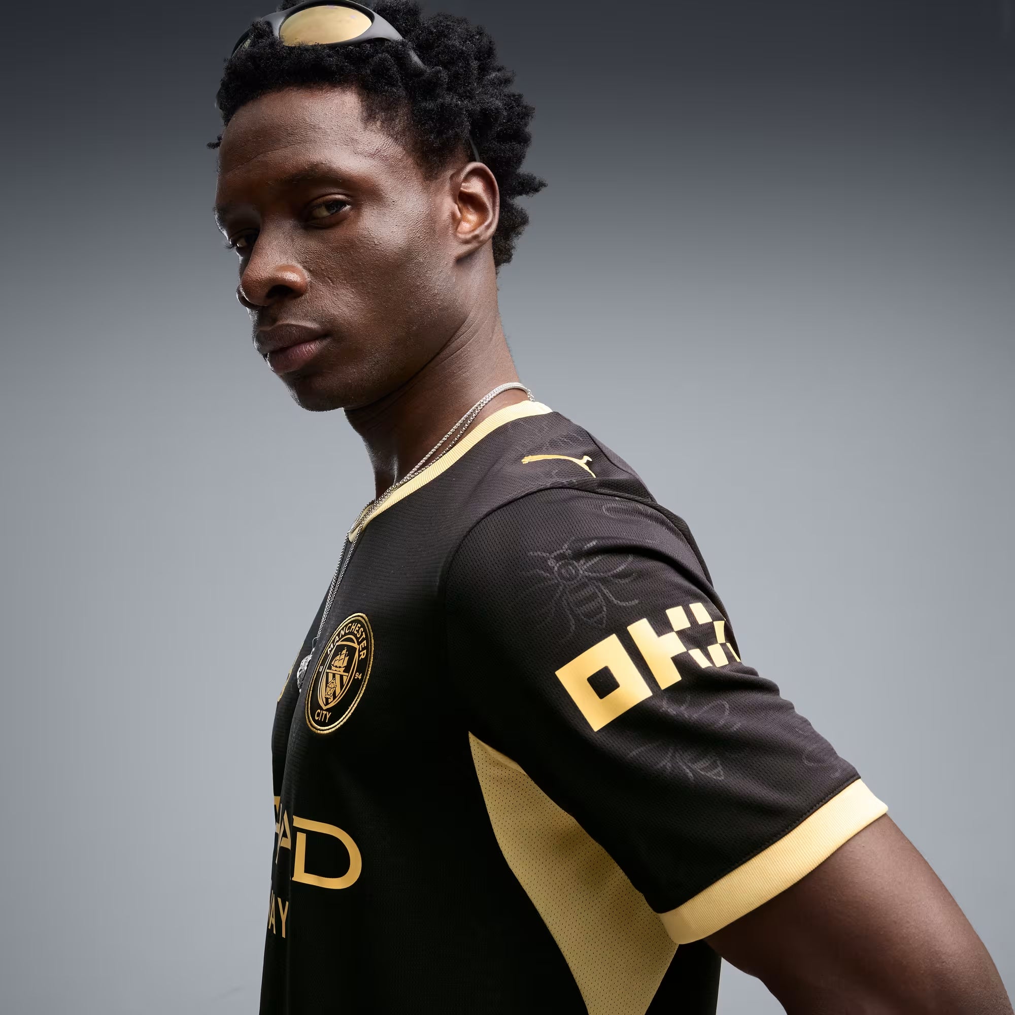 PUMA Manchester City 2026/27 Stadium Away Men's Soccer Jersey - PUMA Black-Flaxen