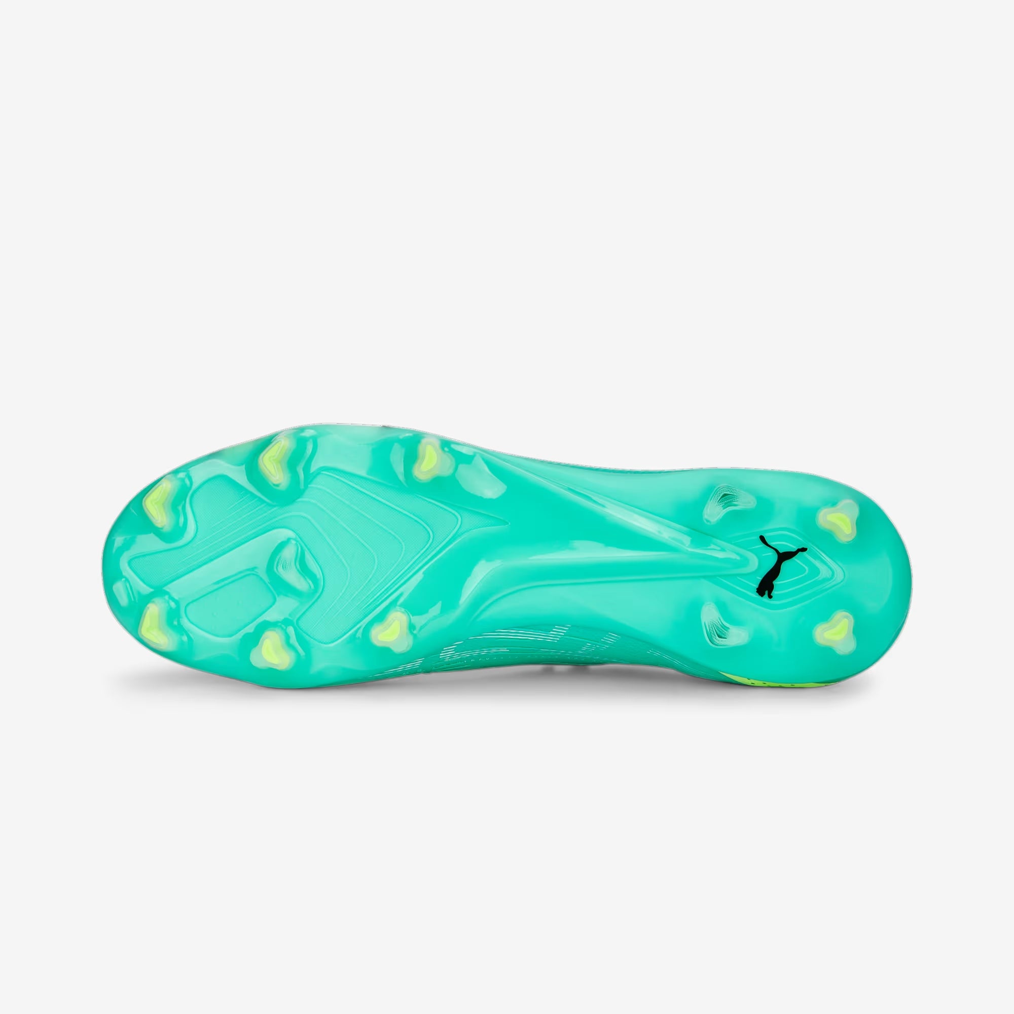 PUMA ULTRA ULTIMATE Firm/Artificial-Ground Low-Top Soccer Cleats - Electric Peppermint-PUMA White-Fast Yellow