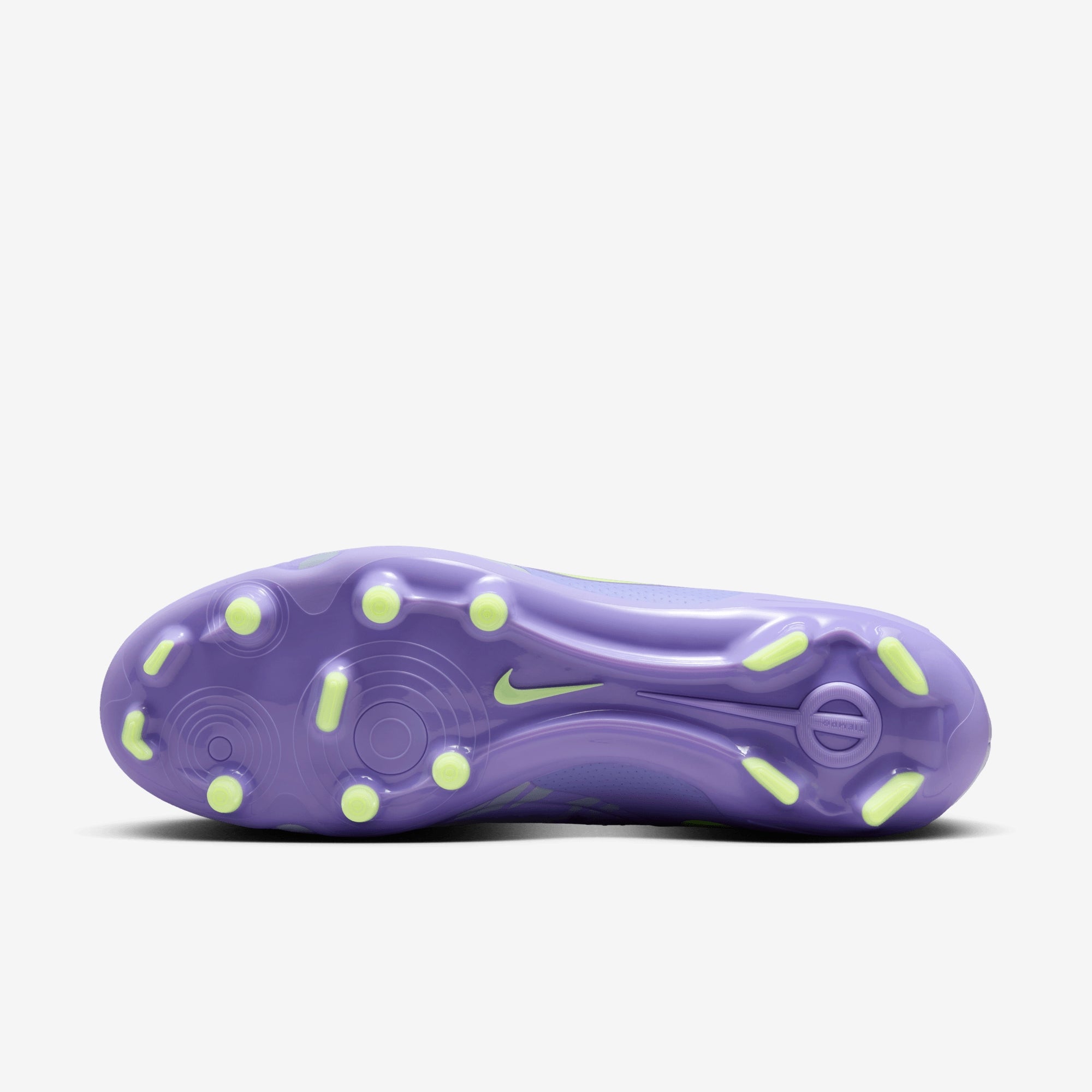 Nike United Tiempo Legend 10 Academy MG Low-Top Soccer Cleats - Purple Agate/Barely Volt