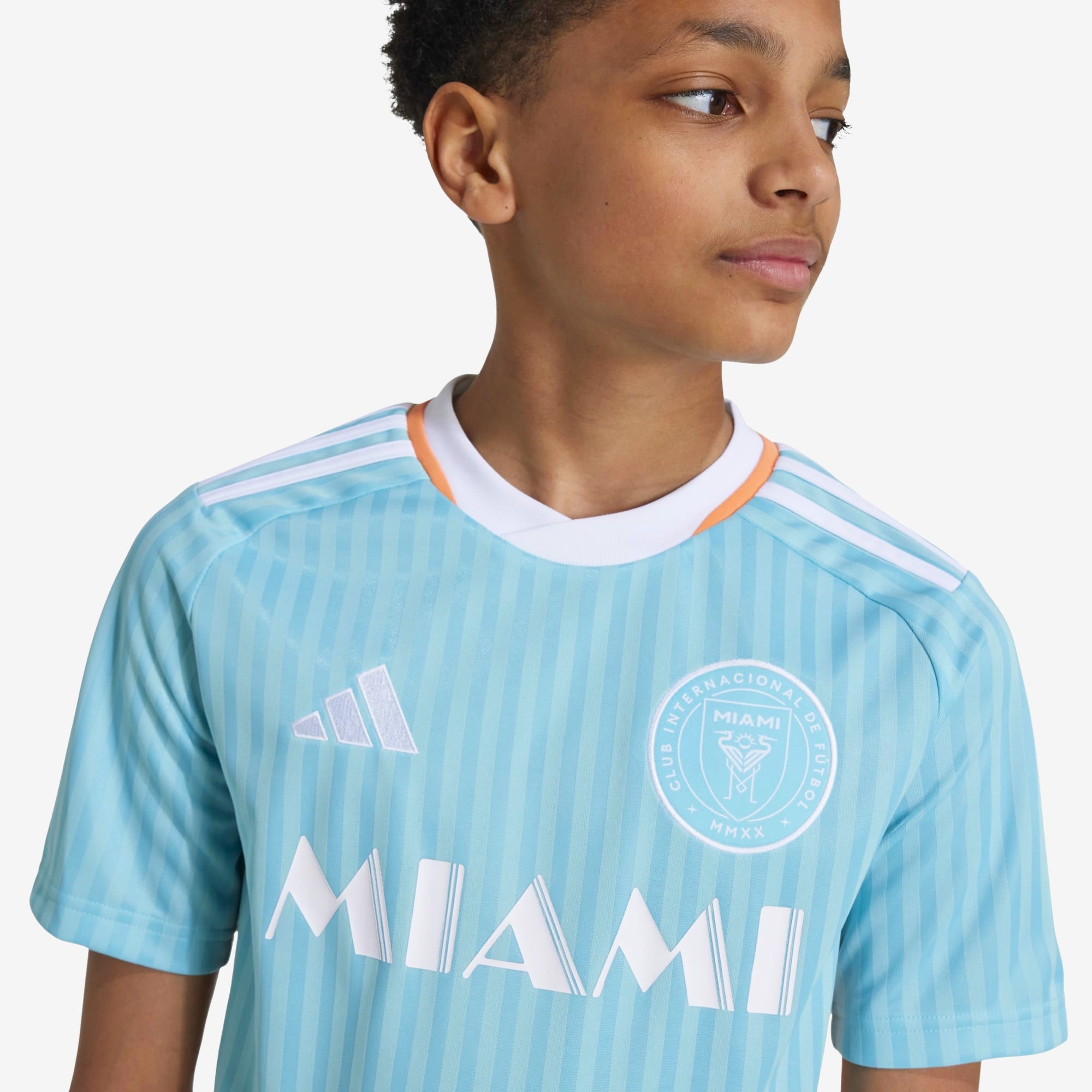 adidas 2024 Inter Miami CF Stadium Archive Messi Big Kids' AEROREADY Soccer Replica Jersey - Easy Mint