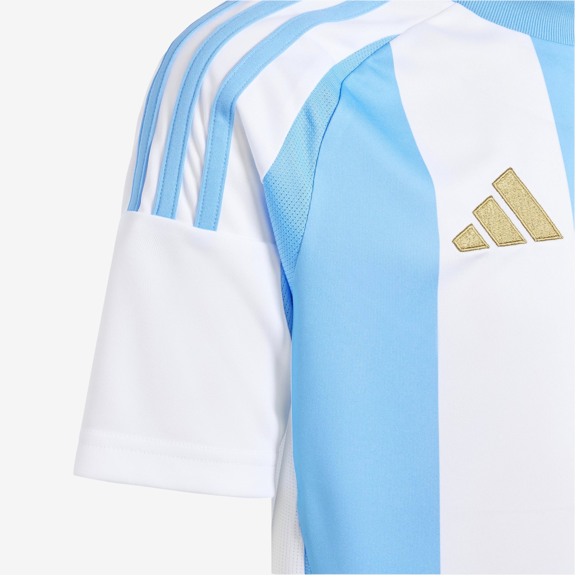 adidas Argentina 2024 Stadium Home Big Kids' AEROREADY Soccer Replica Jersey - White / Blue Burst
