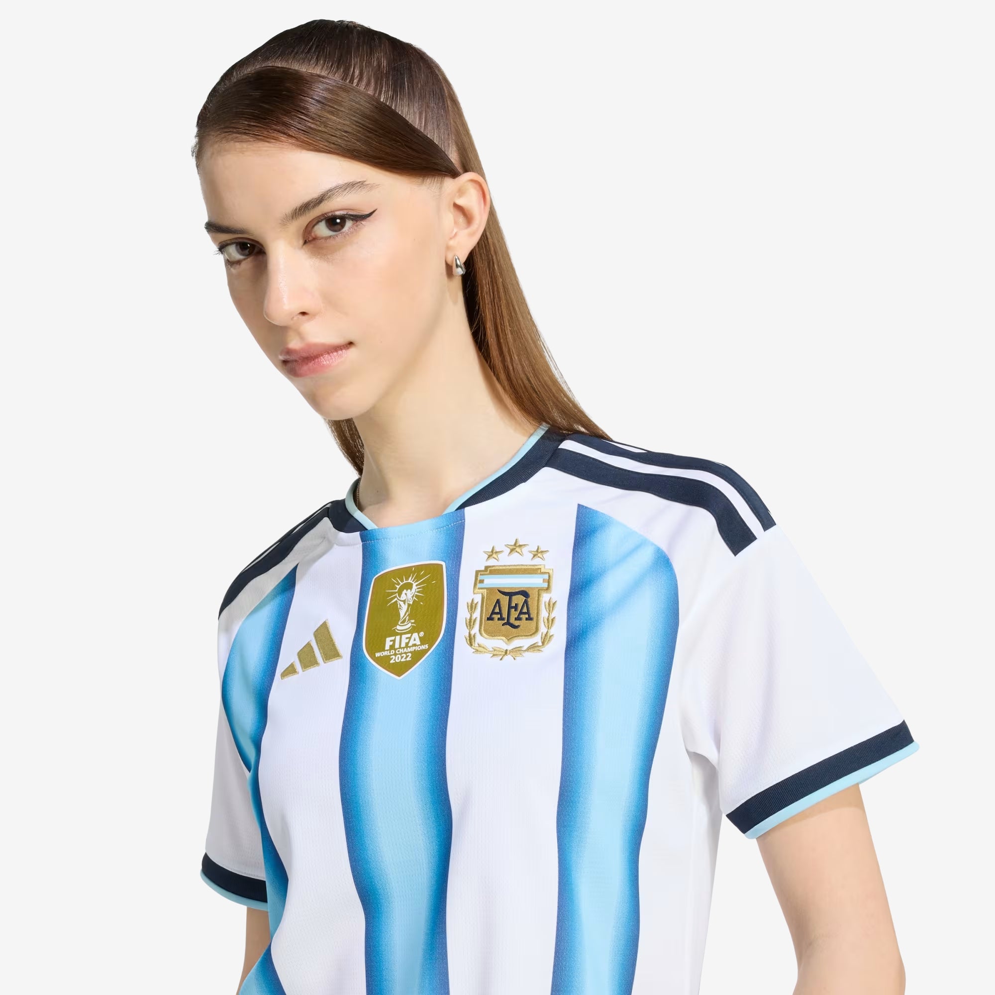 adidas Argentina 2026 Stadium Home Women's Soccer Jersey - White / Icey Blue / Light Blue
