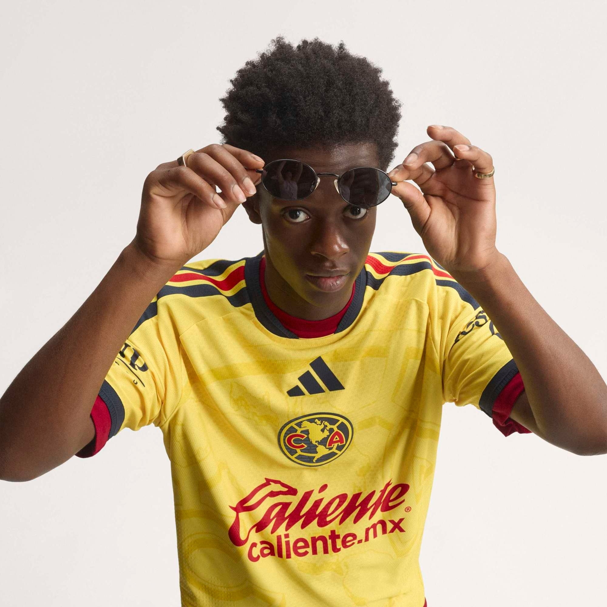 adidas Club America 2026/27 Match Home Men's Soccer Authentic Jersey - Impact Yellow / Legend Ink