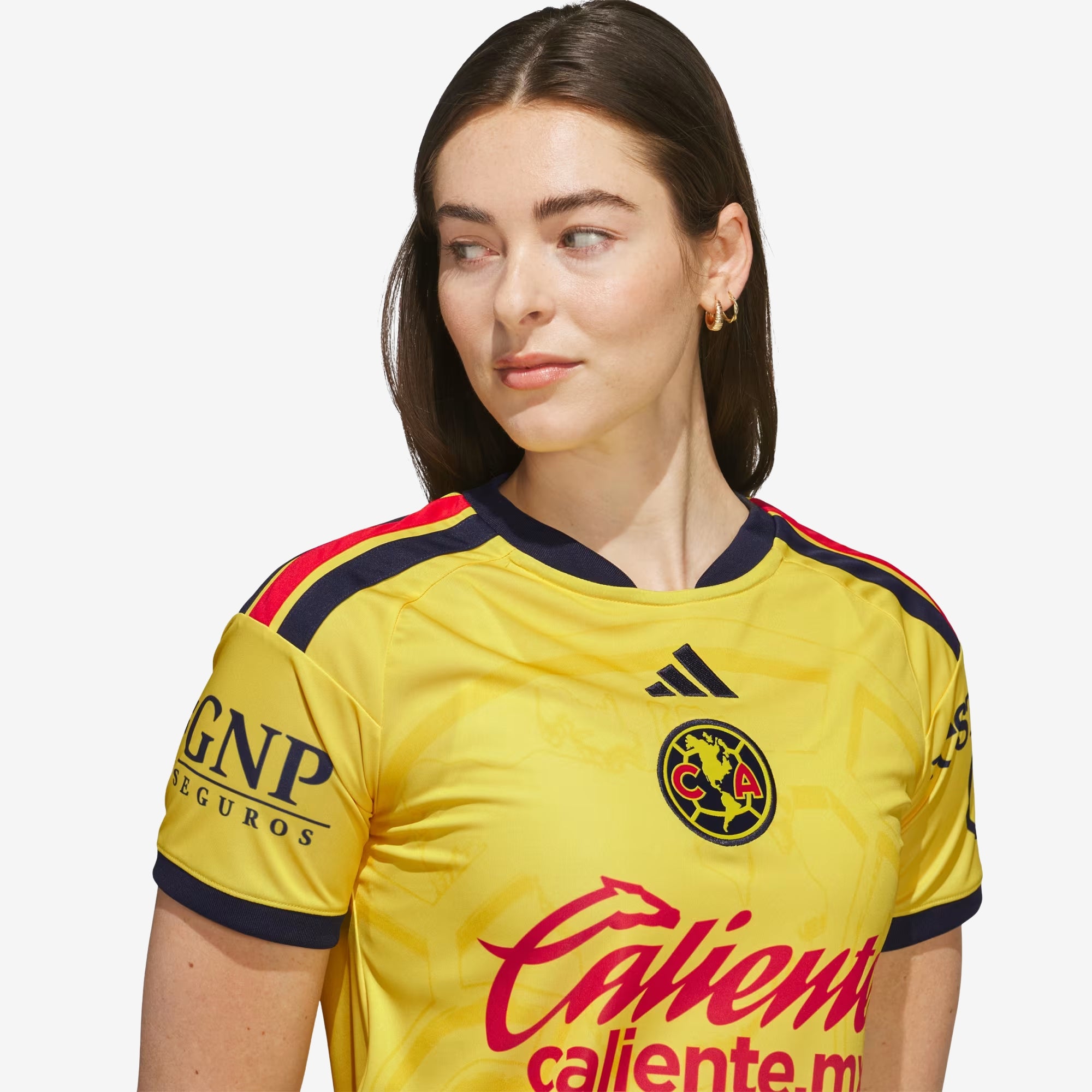 adidas Club America 2026/27 Stadium Home Women's Soccer Jersey - Impact Yellow / Legend Ink
