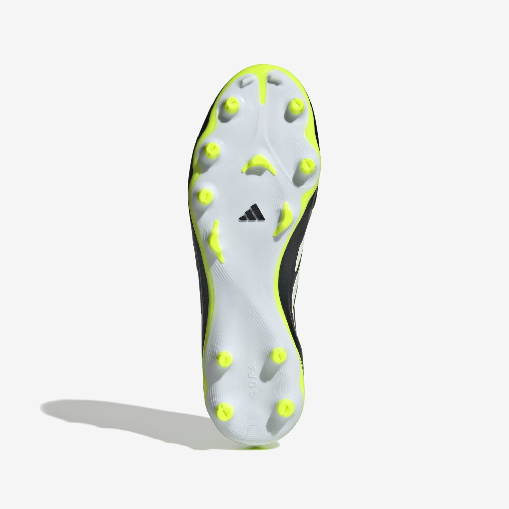 adidas Copa Pure 3 League Firm/Multi-Ground Low-Top Soccer Cleats - Core Black / Cloud White / Lucid Lemon