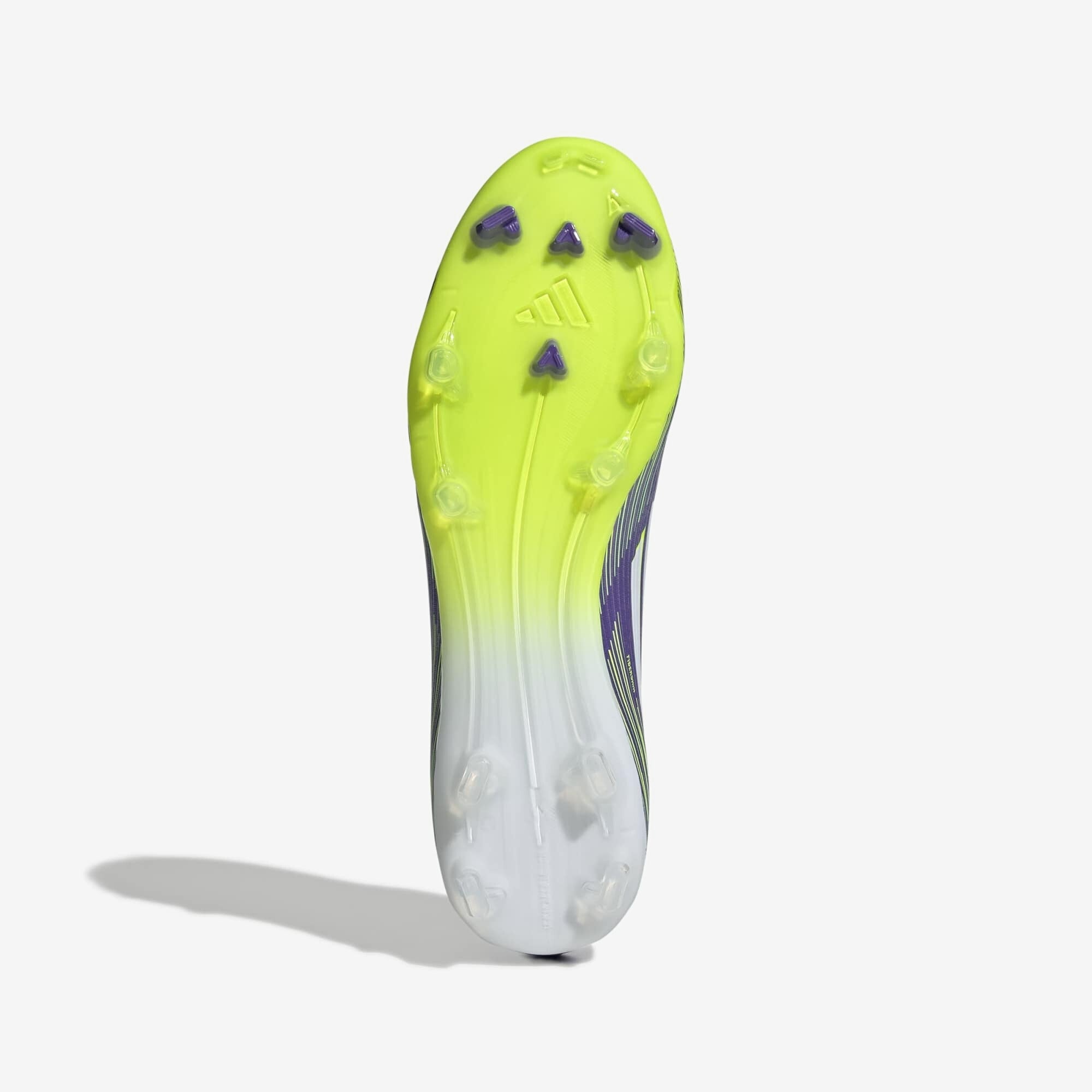 adidas F50 League Firm/Multi-Ground Low-Top Soccer Cleats - Purple Rush / Cloud White / Lucid Lemon
