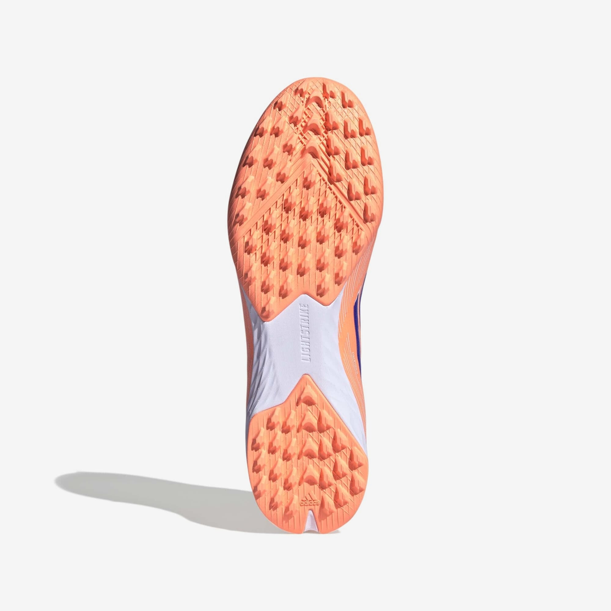 adidas F50 Pro Turf Low-Top Soccer Shoes - Beam Orange / Lucid Blue / Cloud White