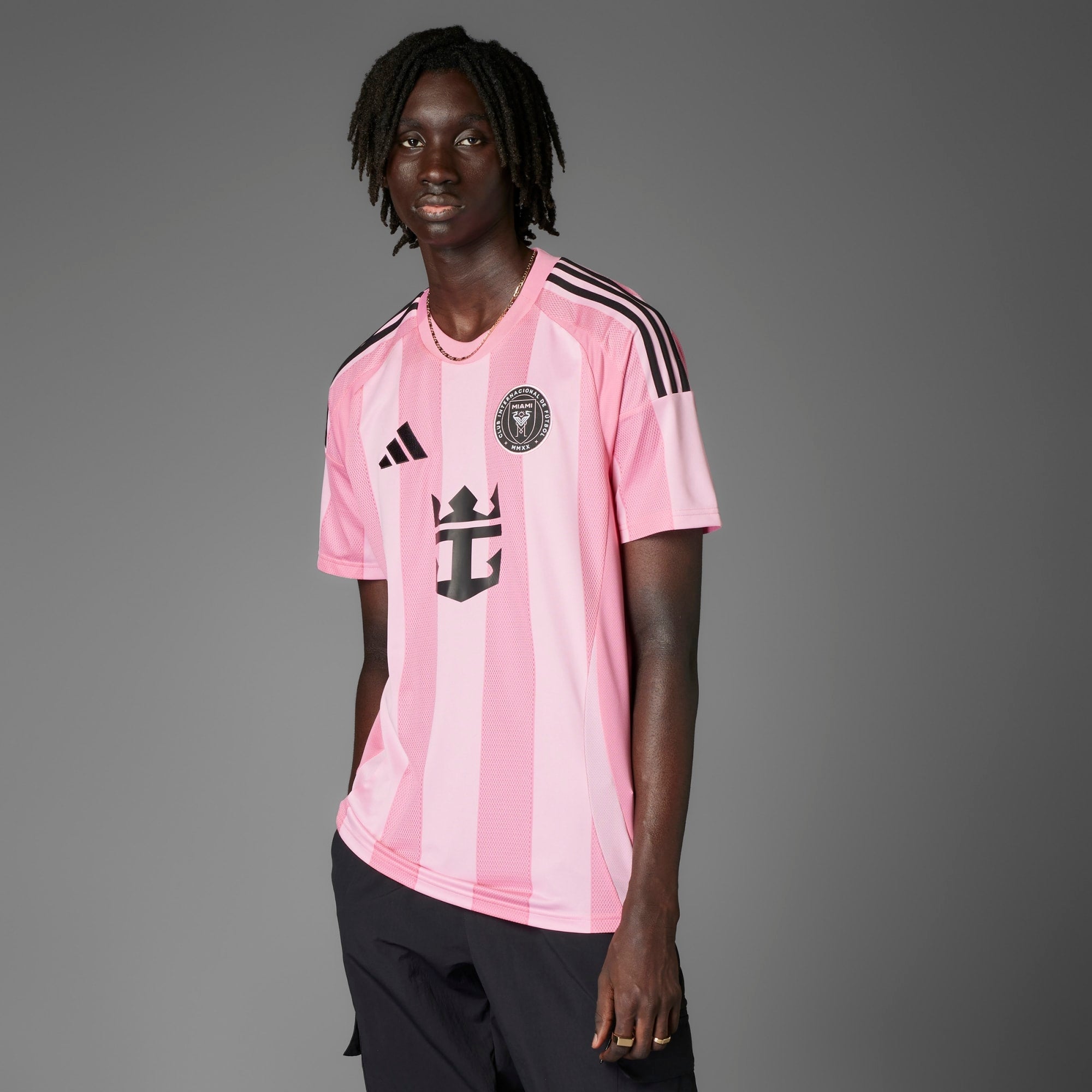 adidas Inter Miami CF 2025/26 Stadium Home Men's Soccer Jersey - Easy Pink