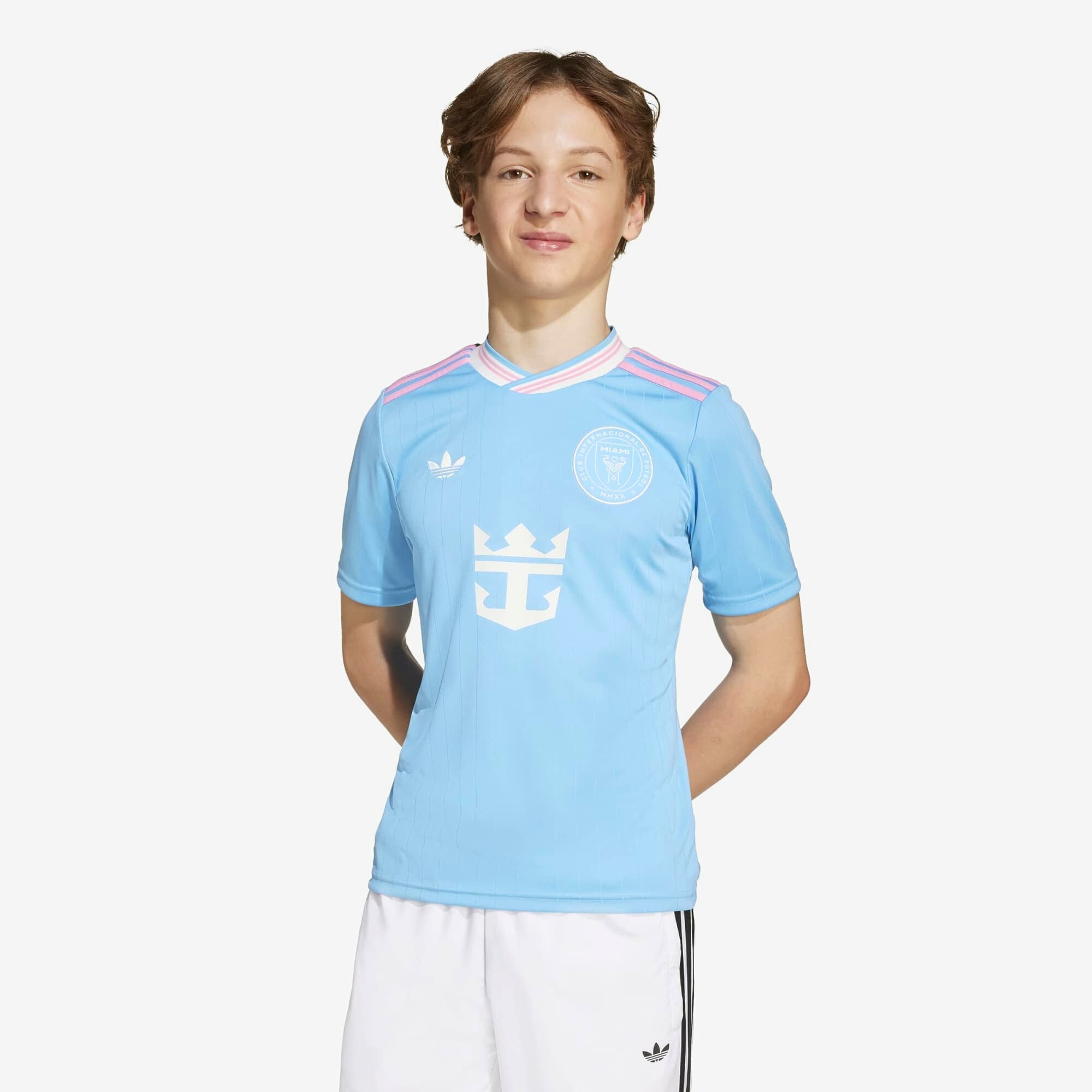 adidas Inter Miami CF 2025/26 Third Big Kids' Soccer Jersey - Semi Blue Burst