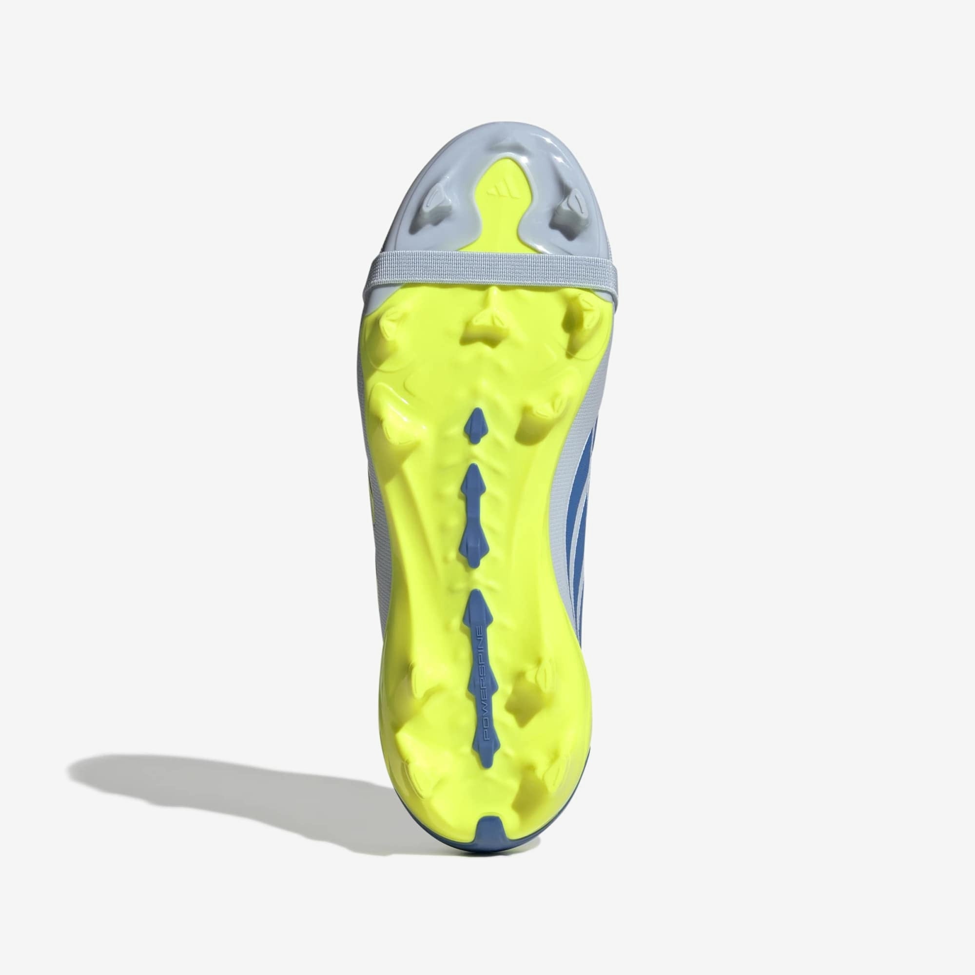 adidas Jr. Predator League Fold-Over Tongue Big Kids' Firm-Ground Low-Top Soccer Cleats - Crystal Sky / Ray Blue / Team Solar Yellow 2