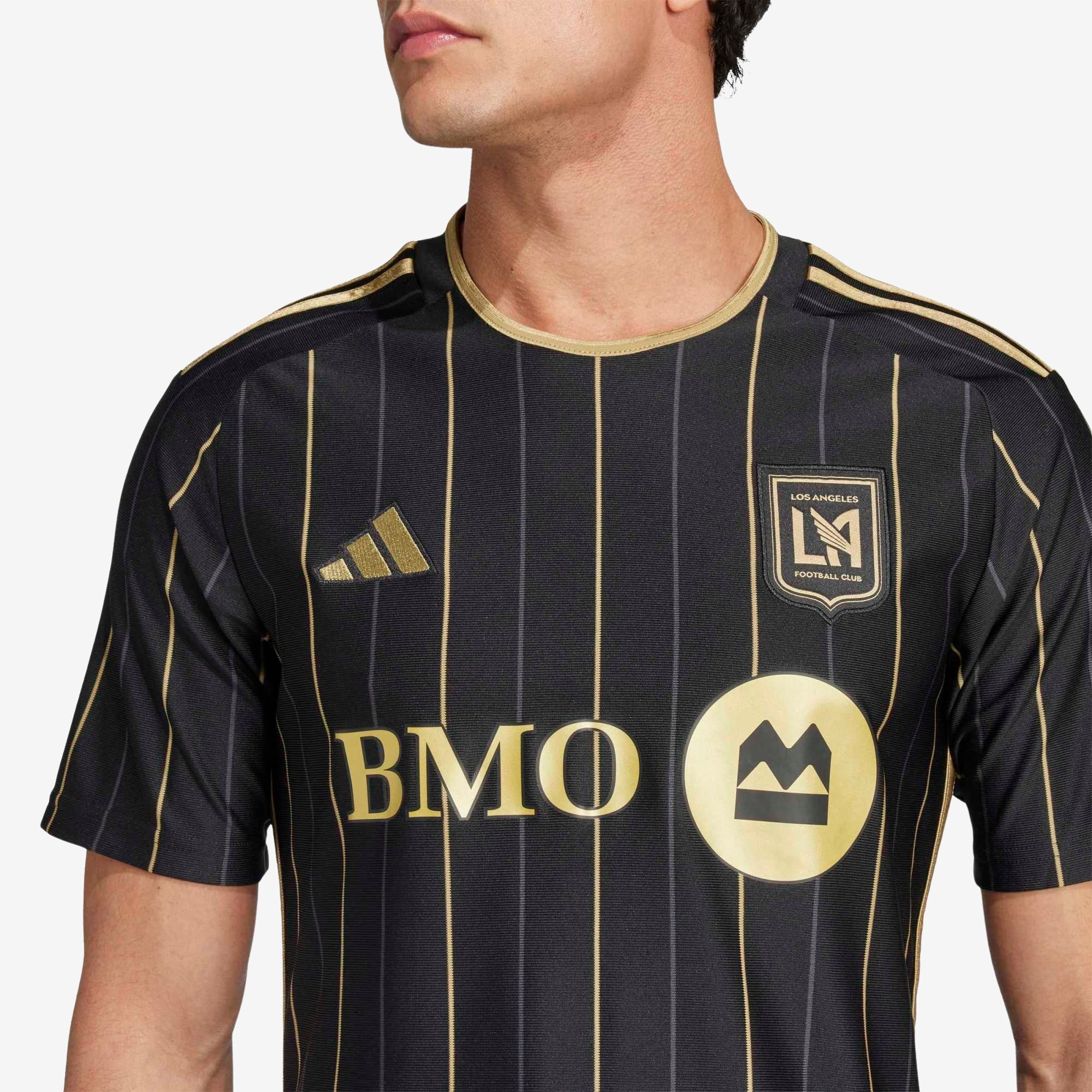 adidas Los Angeles Football Club 2024/25 Stadium Home Men's AEROREADY Soccer Replica Jersey - Black