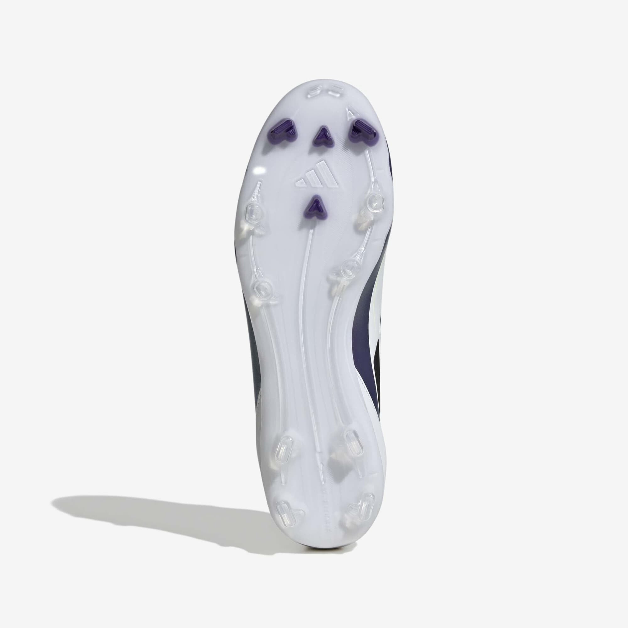 adidas Messi F50 League Firm/Multi-Ground Low-Top Soccer Cleats - Cloud White / Core Black / Purple