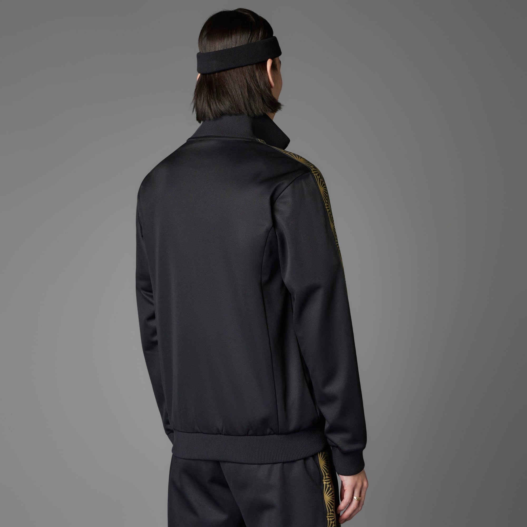 adidas Mexico 2025 Gold Top Men's Full-Zip Soccer Track Jacket - Black