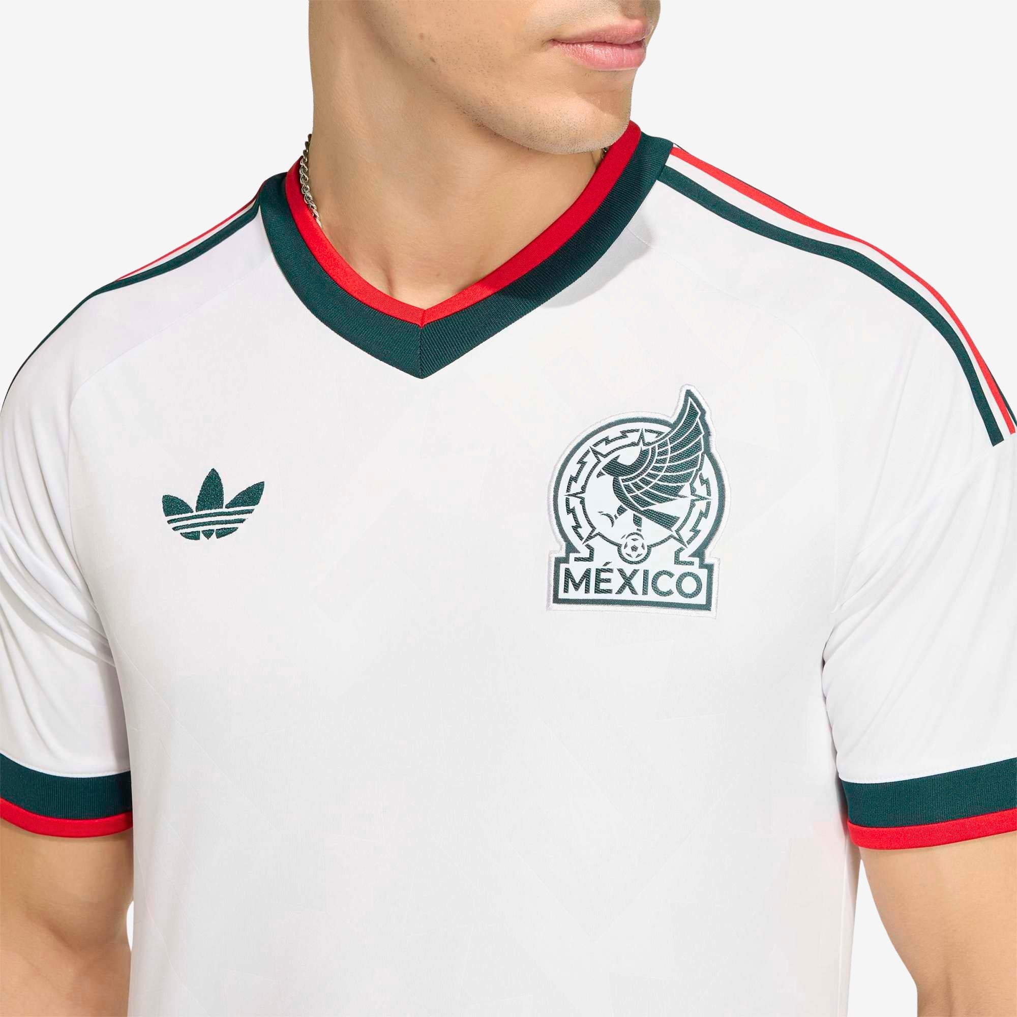 adidas Mexico 2026 Stadium Away Men's Soccer Jersey - White