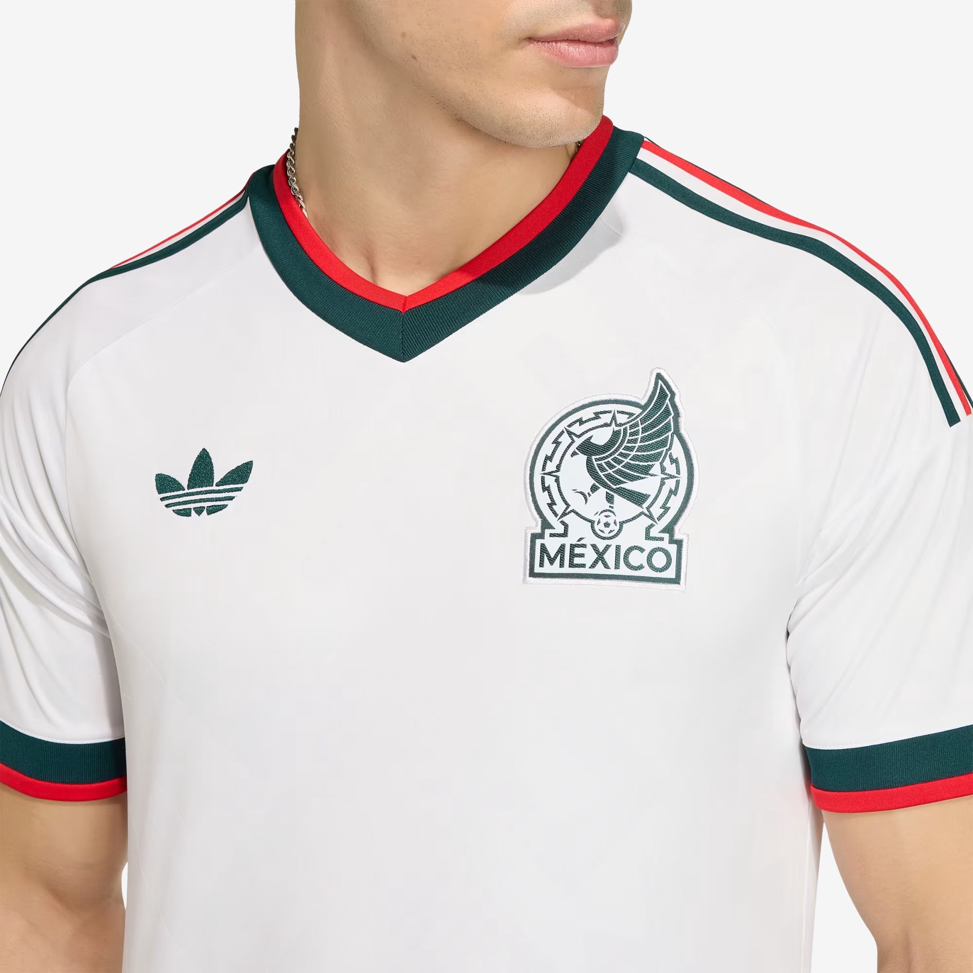 adidas Mexico 2026 Stadium Away Men's Soccer Jersey - White