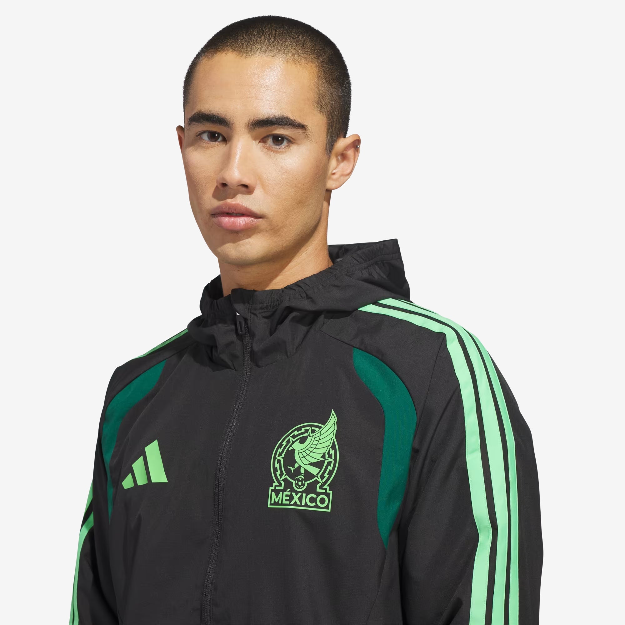 adidas Mexico 2026 Tiro All Weather Men's Soccer Jacket - Black