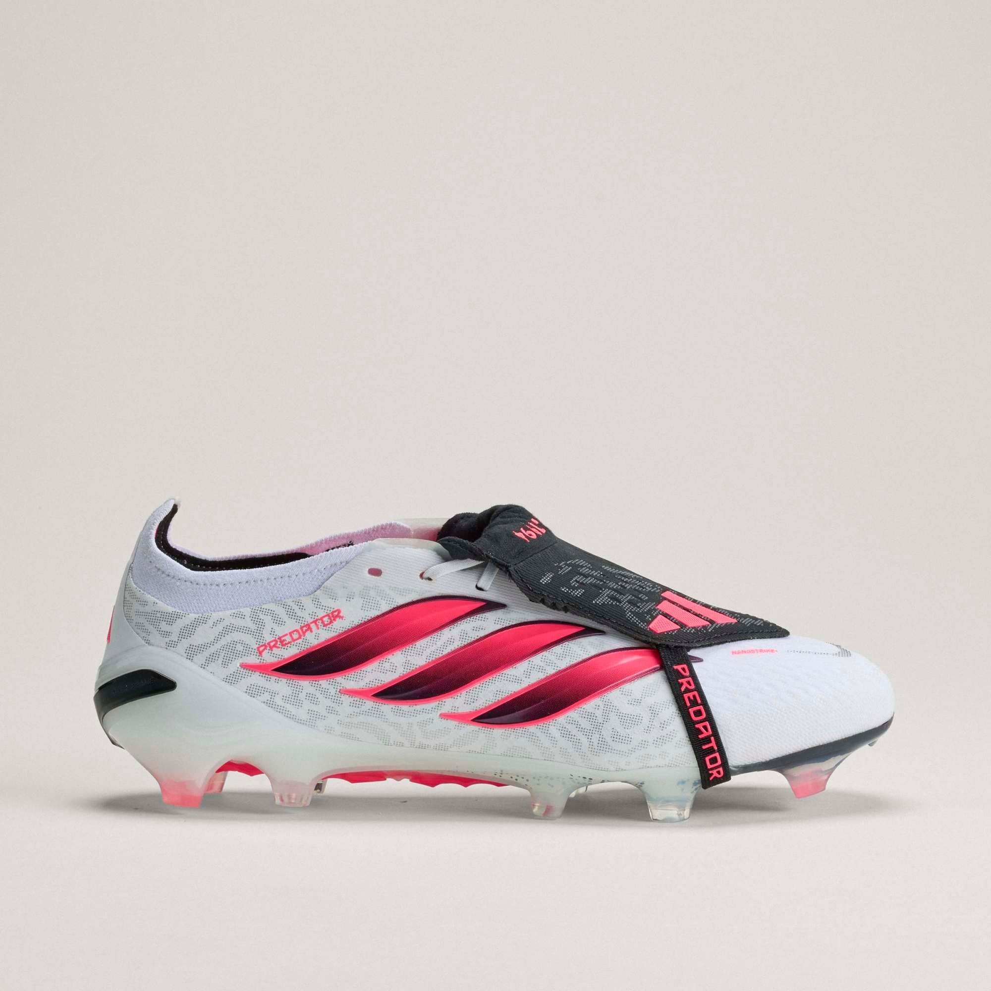 adidas Predator Elite Fold-Over Tongue Firm-Ground Low-Top Soccer Cleats - Cloud White / Solar Turbo / Core Black