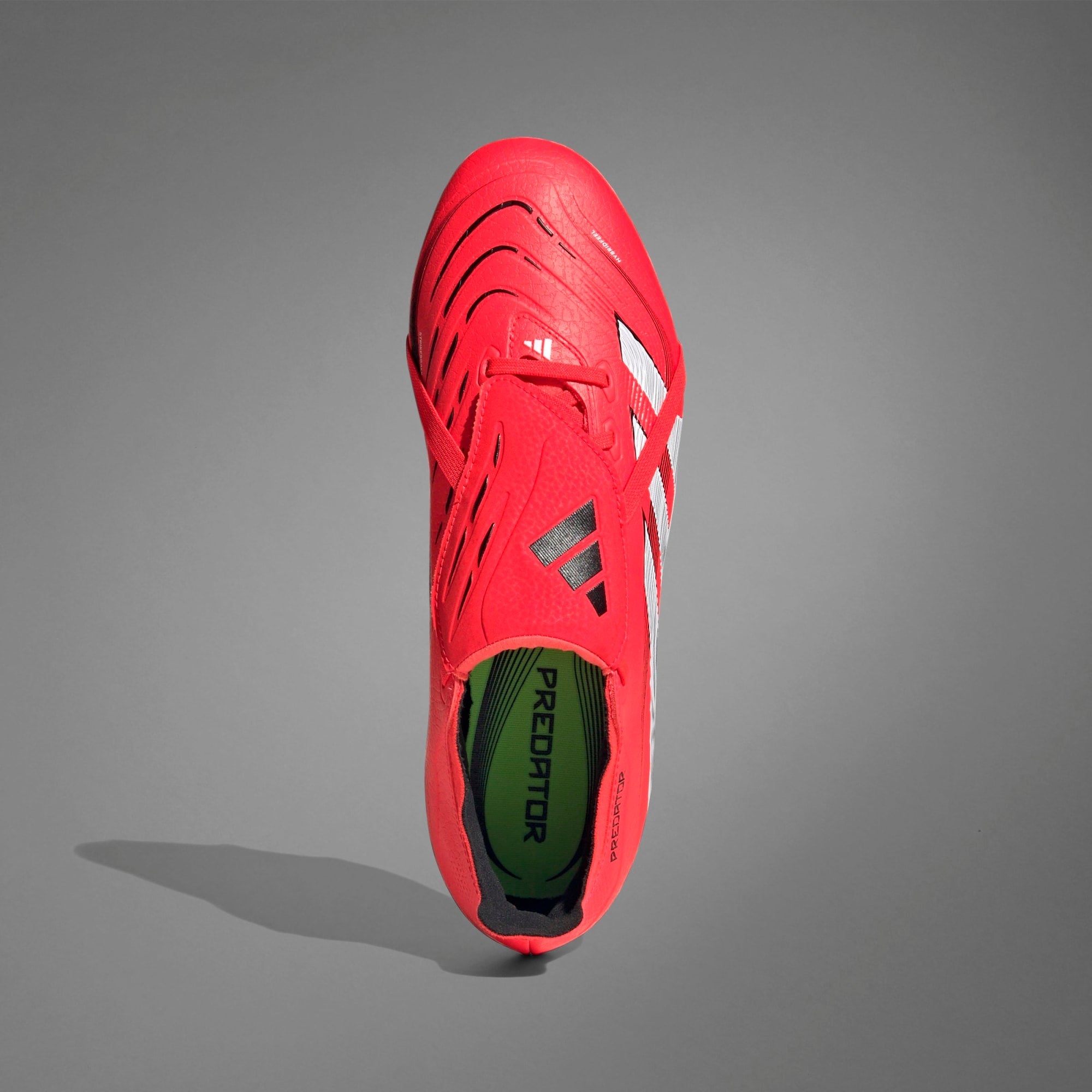 adidas Predator League Fold-Over Tongue Firm/Multi-Ground Low-Top Soccer Cleats - Lucid Red / Cloud White / Core Black