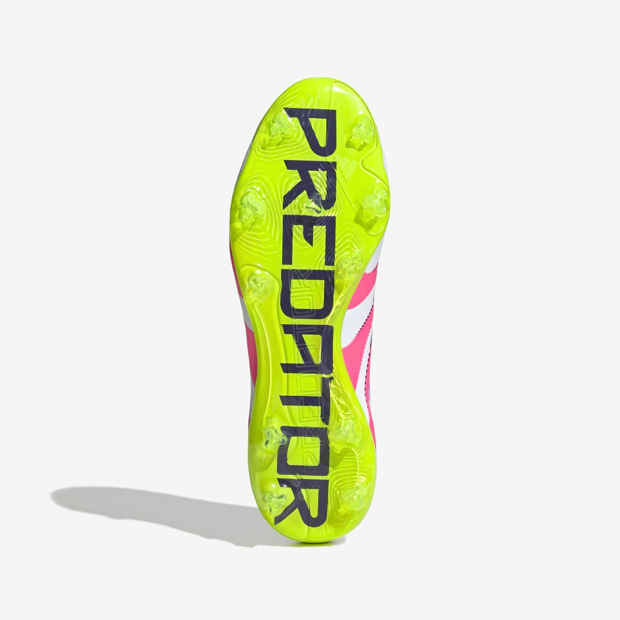 adidas Predator Pro FG Low-Top Soccer Cleats - Cloud White / Lucid Pink / Lucid Lemon