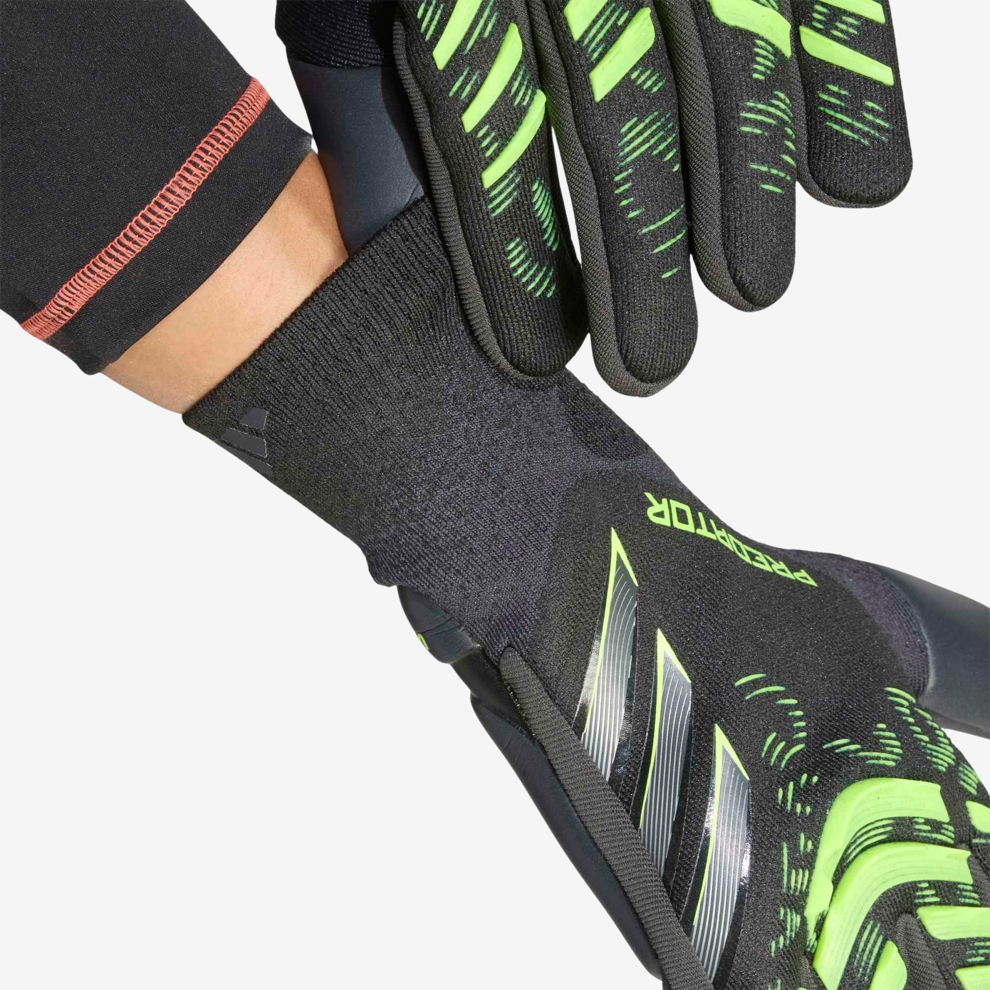adidas Predator Pro Goalkeeper Gloves - Black / Carbon / Lucid Lemon
