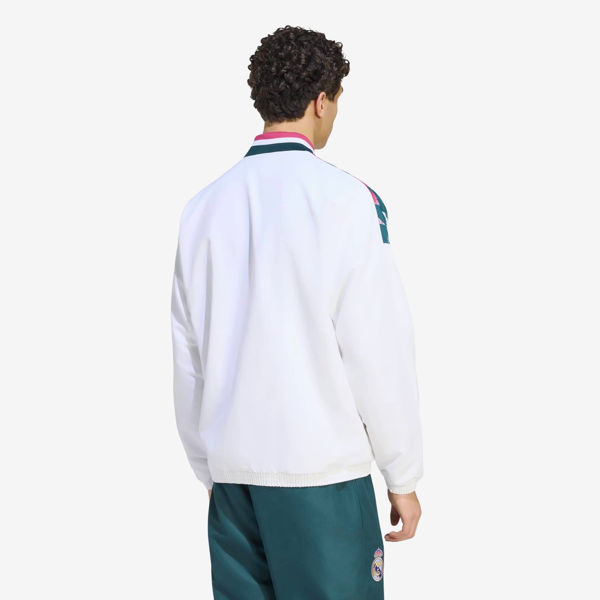 adidas Real Madrid Stadium Top Men's Full-Zip Soccer Track Jacket - White