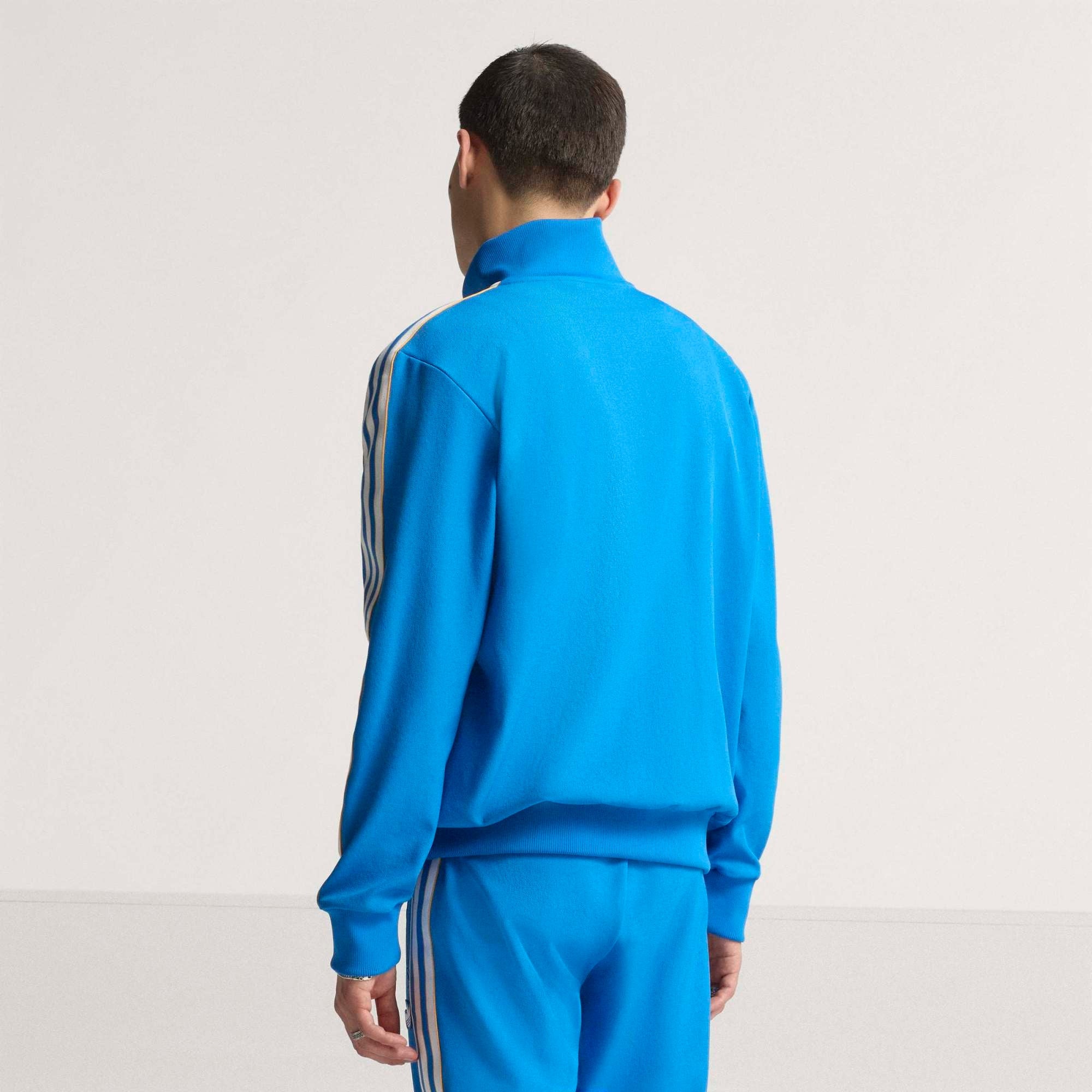 adidas Real Madrid Terrace Icons Men's Full-Zip Soccer Track Jacket - Bluebird / White