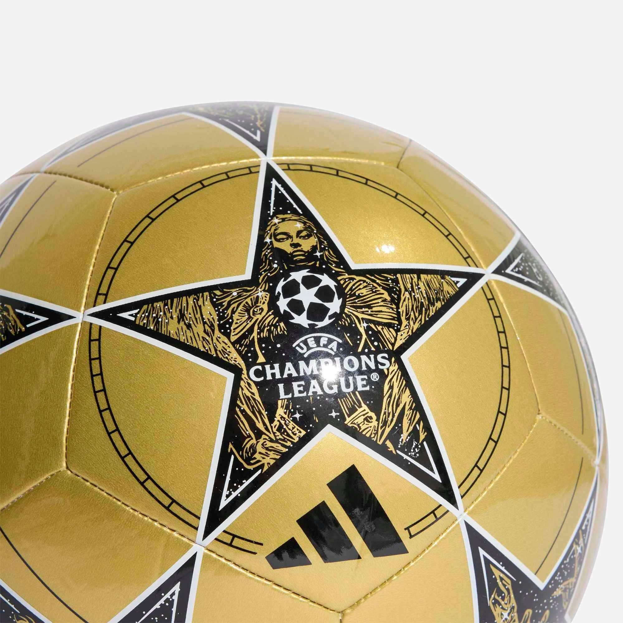 adidas UCL Club 25/26 League Stage Soccer Ball - Gold Metallic / Black / White