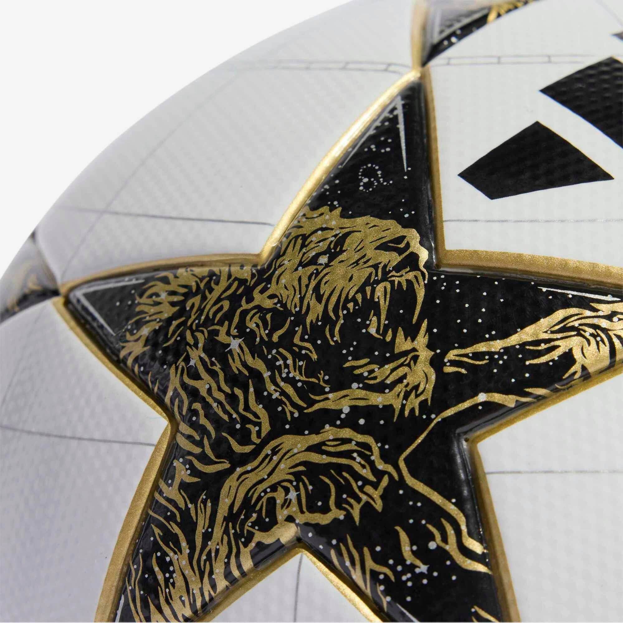 adidas UCL League 25/26 League Stage Soccer Ball - White / Black / Gold Metallic