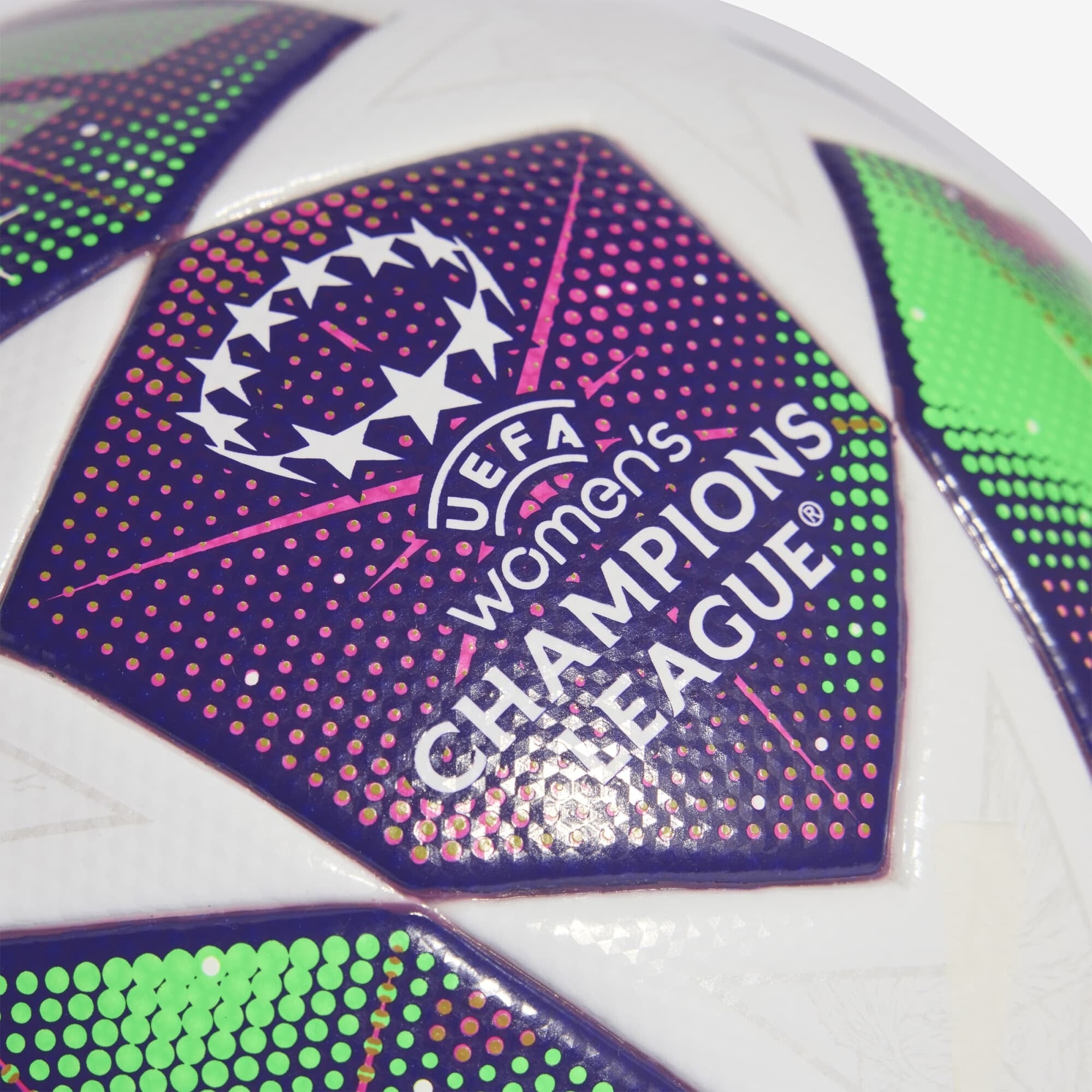 adidas UWCL 25/26 League Stage League Soccer Ball - White / Shock Pink / Solar Yellow / Rich Purple