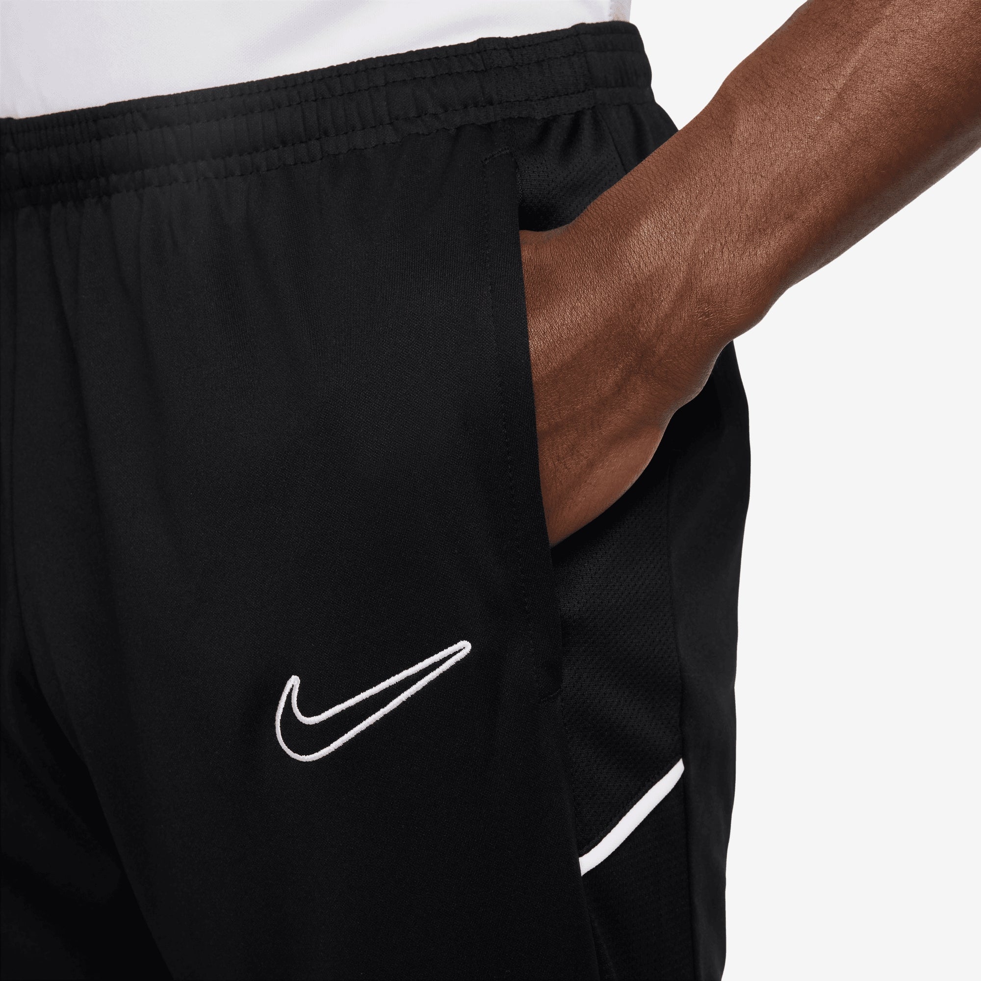 Nike Academy 25 Men's Dri-FIT Soccer Knit Pants - Black/White/White