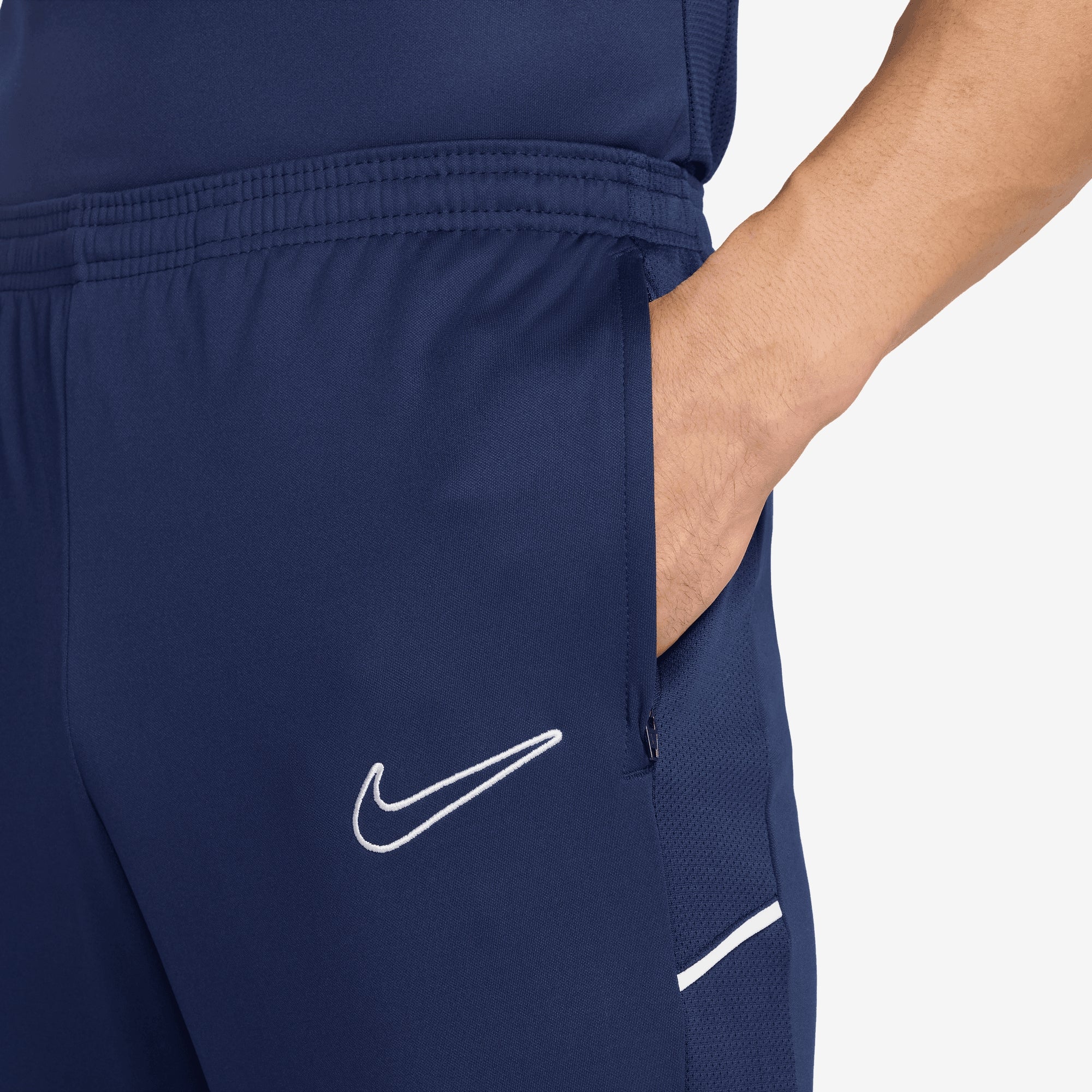 Nike Academy 25 Men's Dri-FIT Soccer Knit Pants - Midnight Navy/White/White