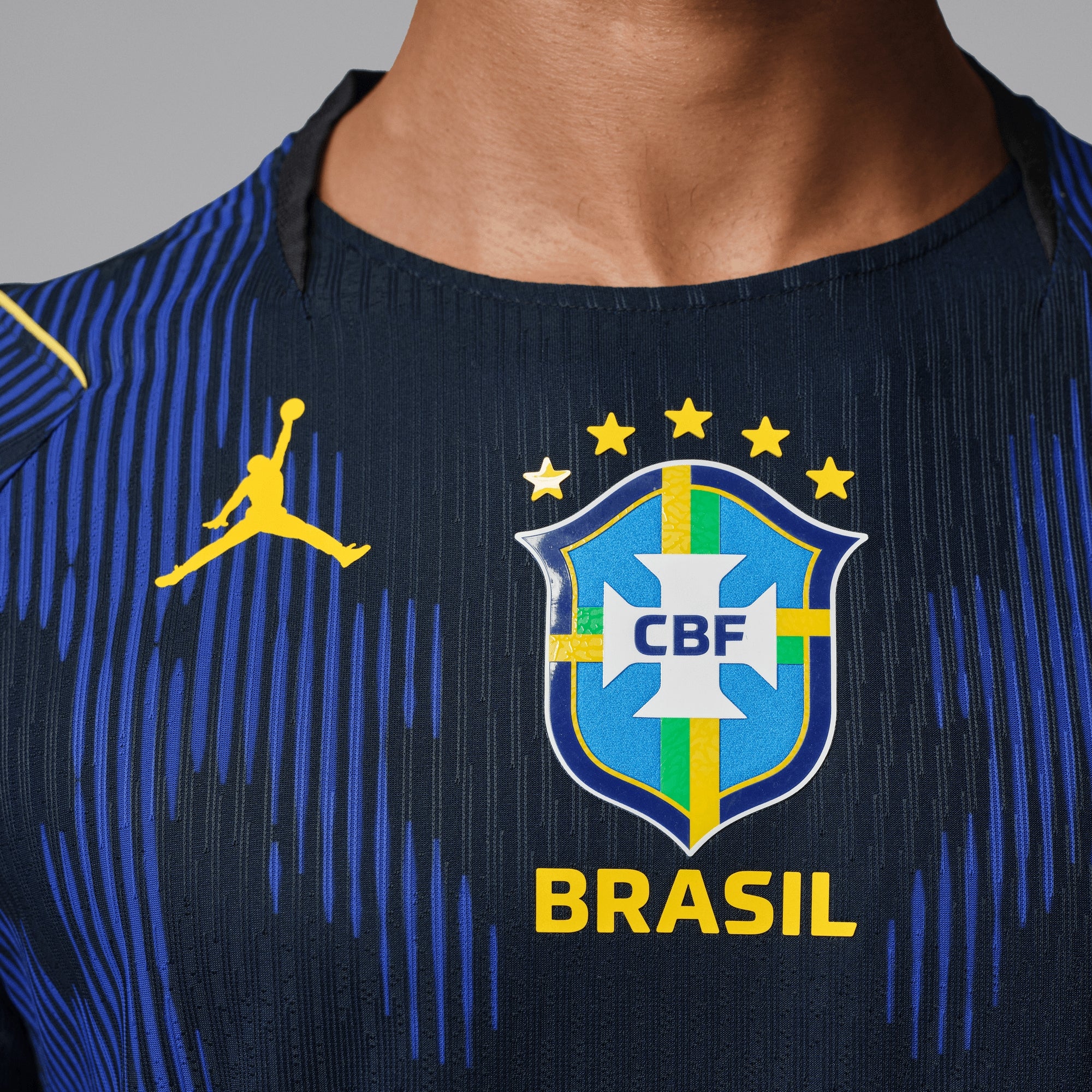 Nike Brazil 2026 Match Away Men's Jordan Aero-FIT Soccer Authentic Jersey - Old Royal/Black