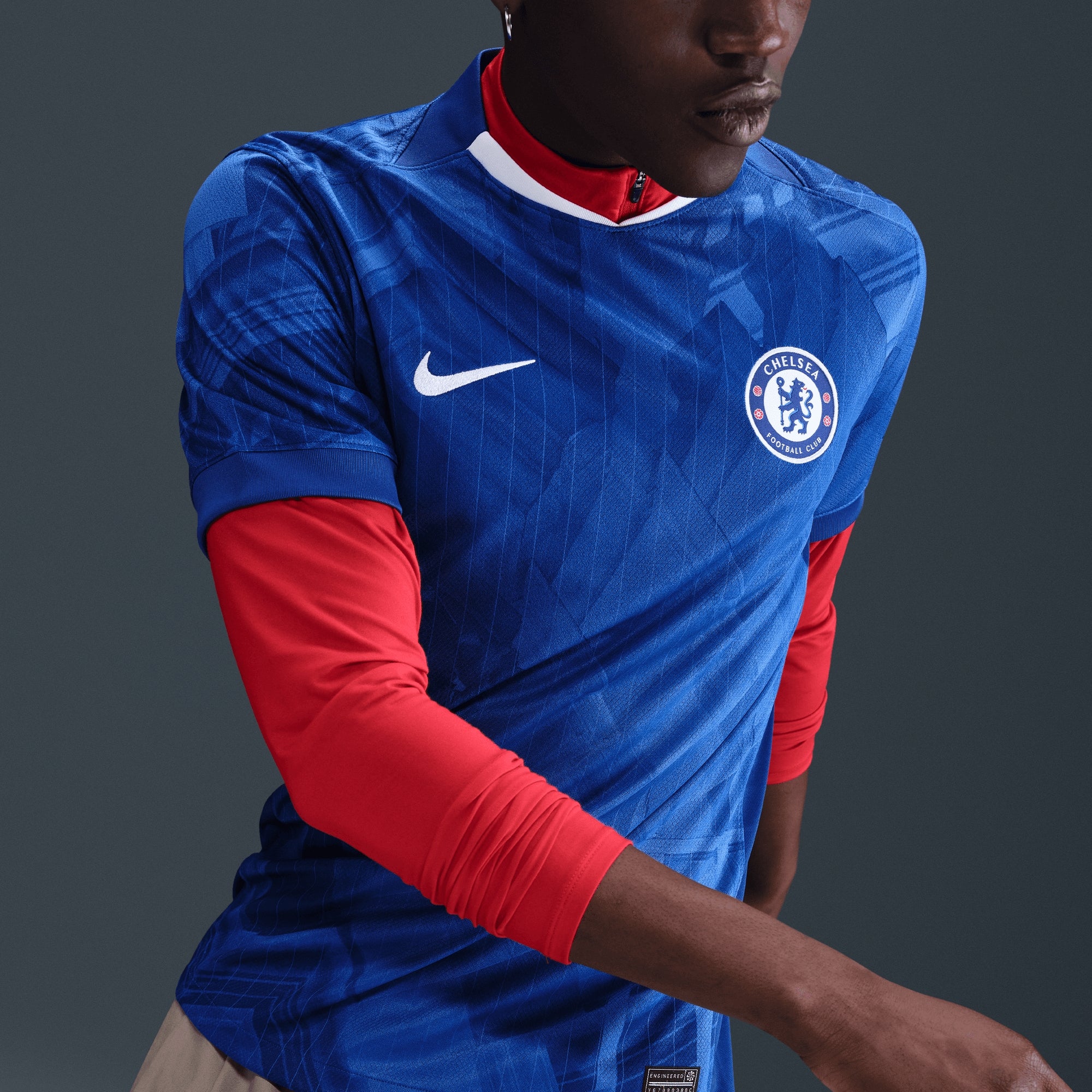 Nike Chelsea FC 2025/26 Stadium Home Men's Dri-FIT Soccer Replica Jersey - Rush Blue/White/Speed Red/White