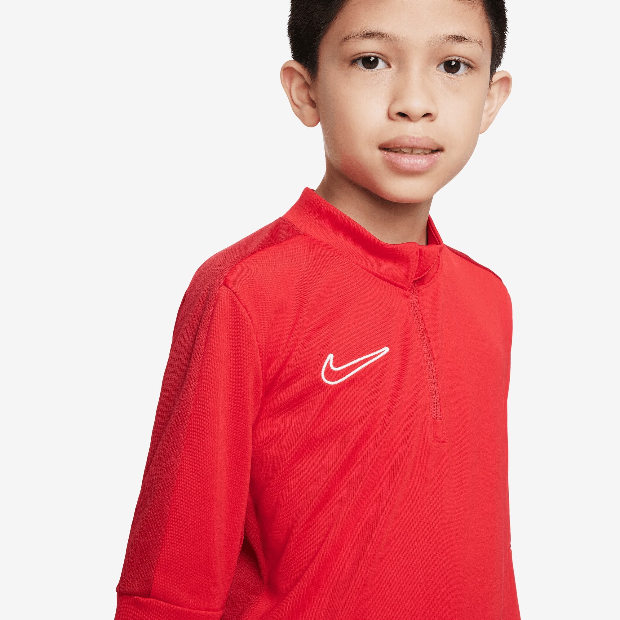 Nike Dri-FIT Academy Big Kids' Soccer Drill Top (Stock) - University Red/Gym Red/White