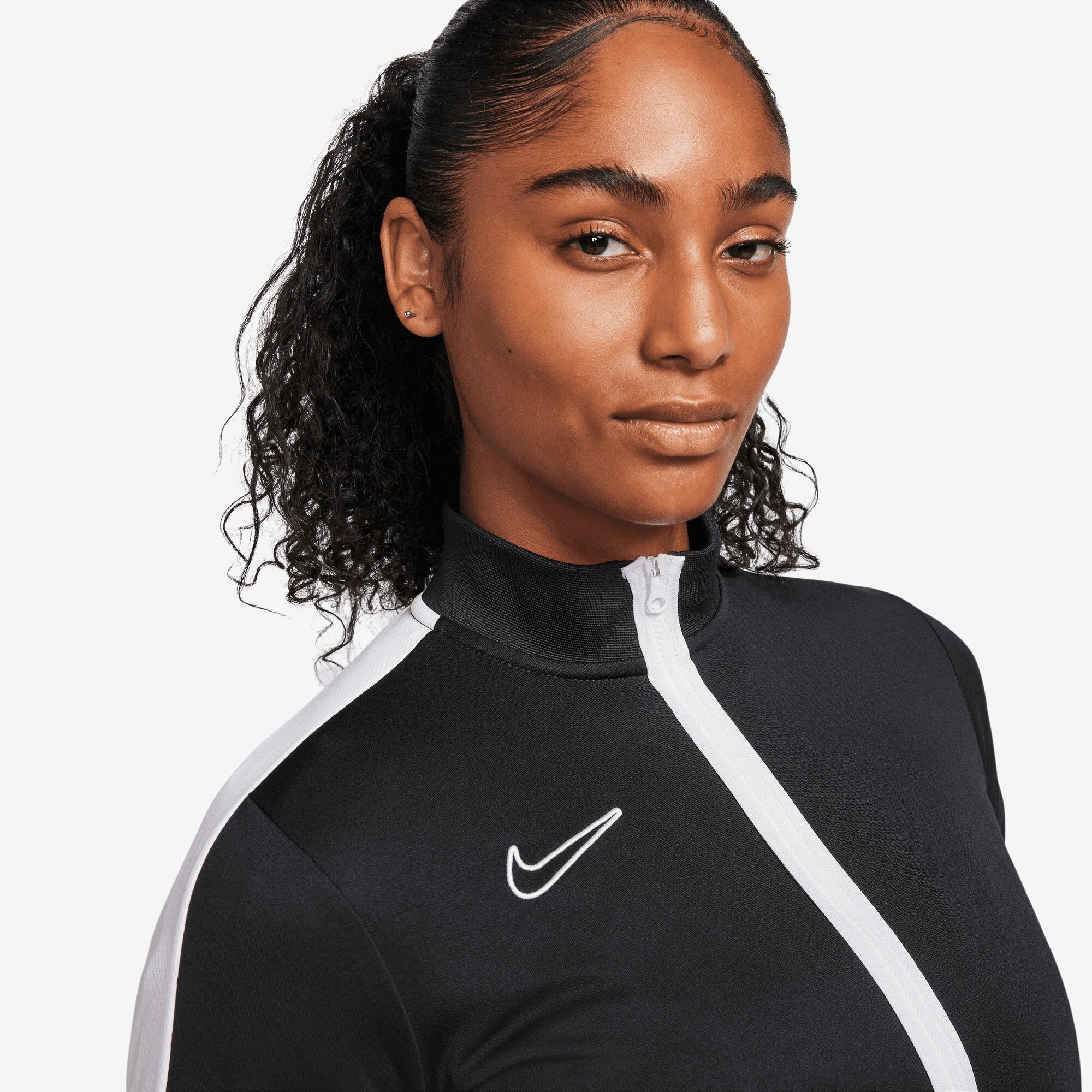 Nike Dri-FIT Academy Women's Knit Soccer Track Jacket (Stock) - Black/White/White