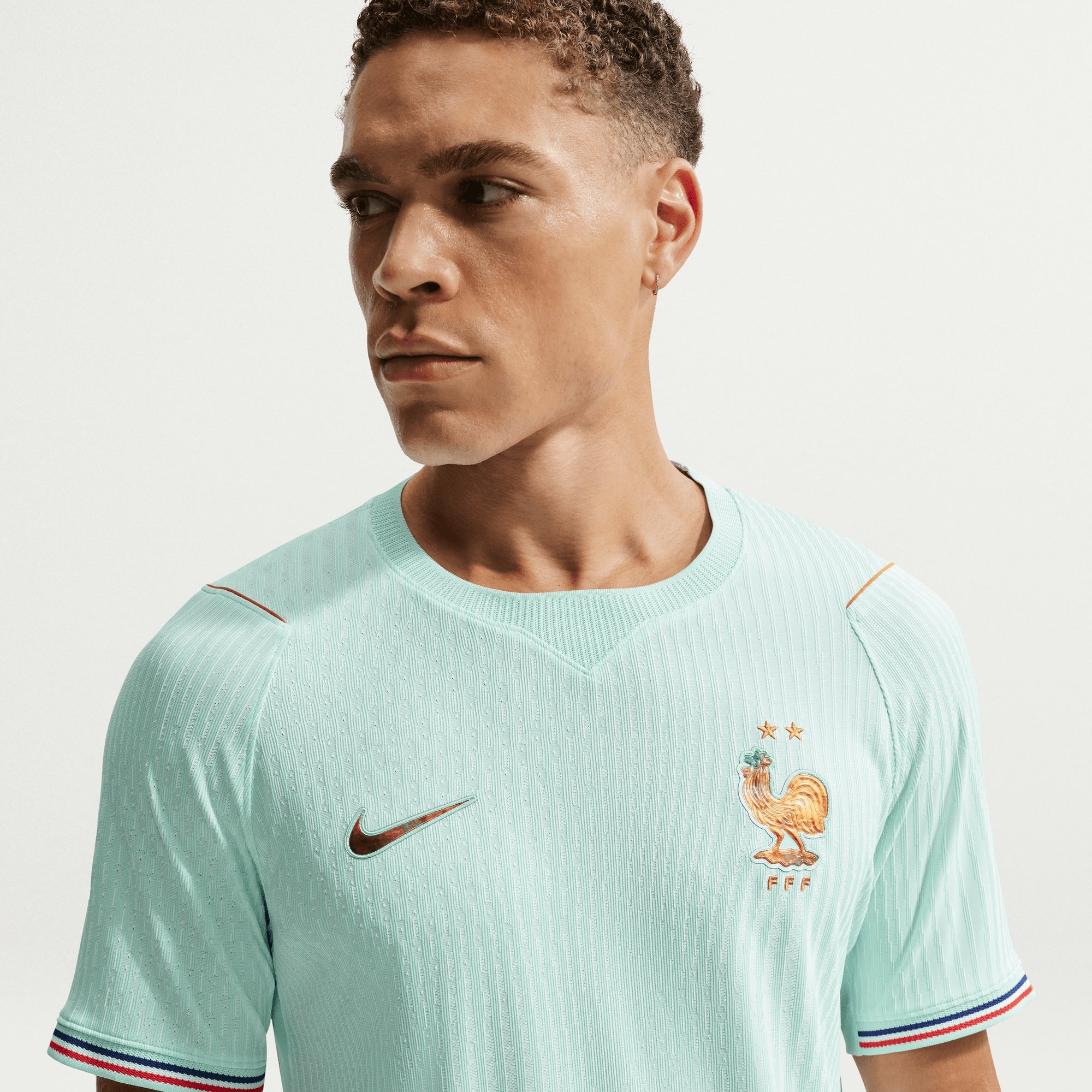 Nike France 2026/27 Match Away Men's Aero-FIT Soccer Authentic Jersey - Igloo/Monarch/Monarch